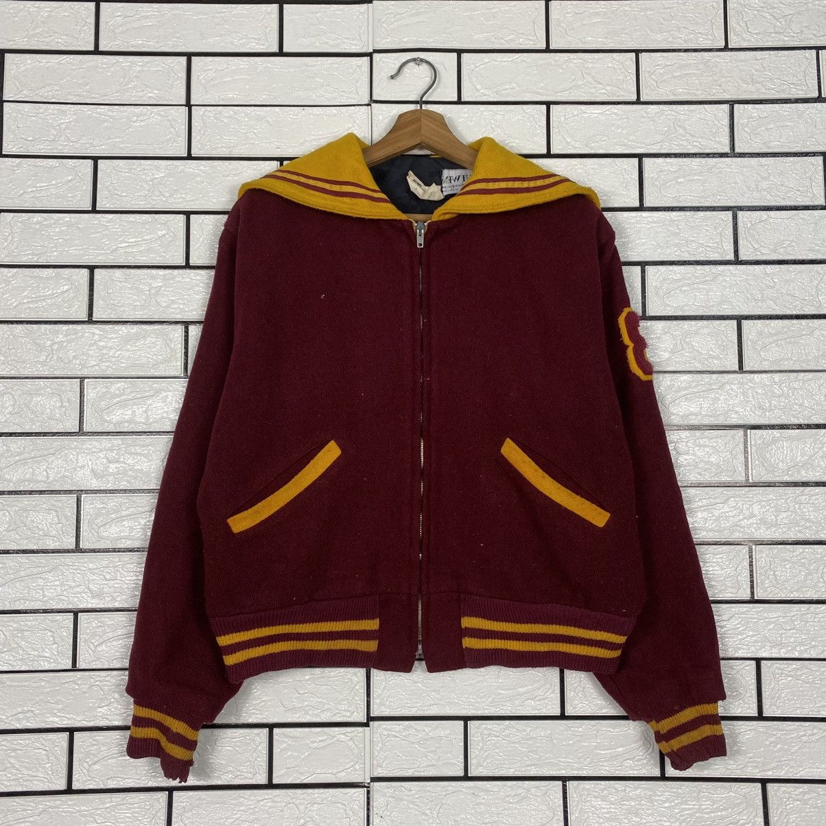 Vintage Vintage Wool Bomber Jacket Butwins St Paul Big Logo Size US M / EU 48-50 / 2 - 2 Thumbnail