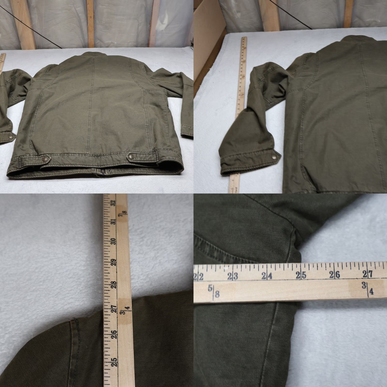 Levi's Levis Jacket Mens L Green Canvas Sherpa Lined Military Field Utility Zip Snap Size US L / EU 52-54 / 3 - 9 Thumbnail