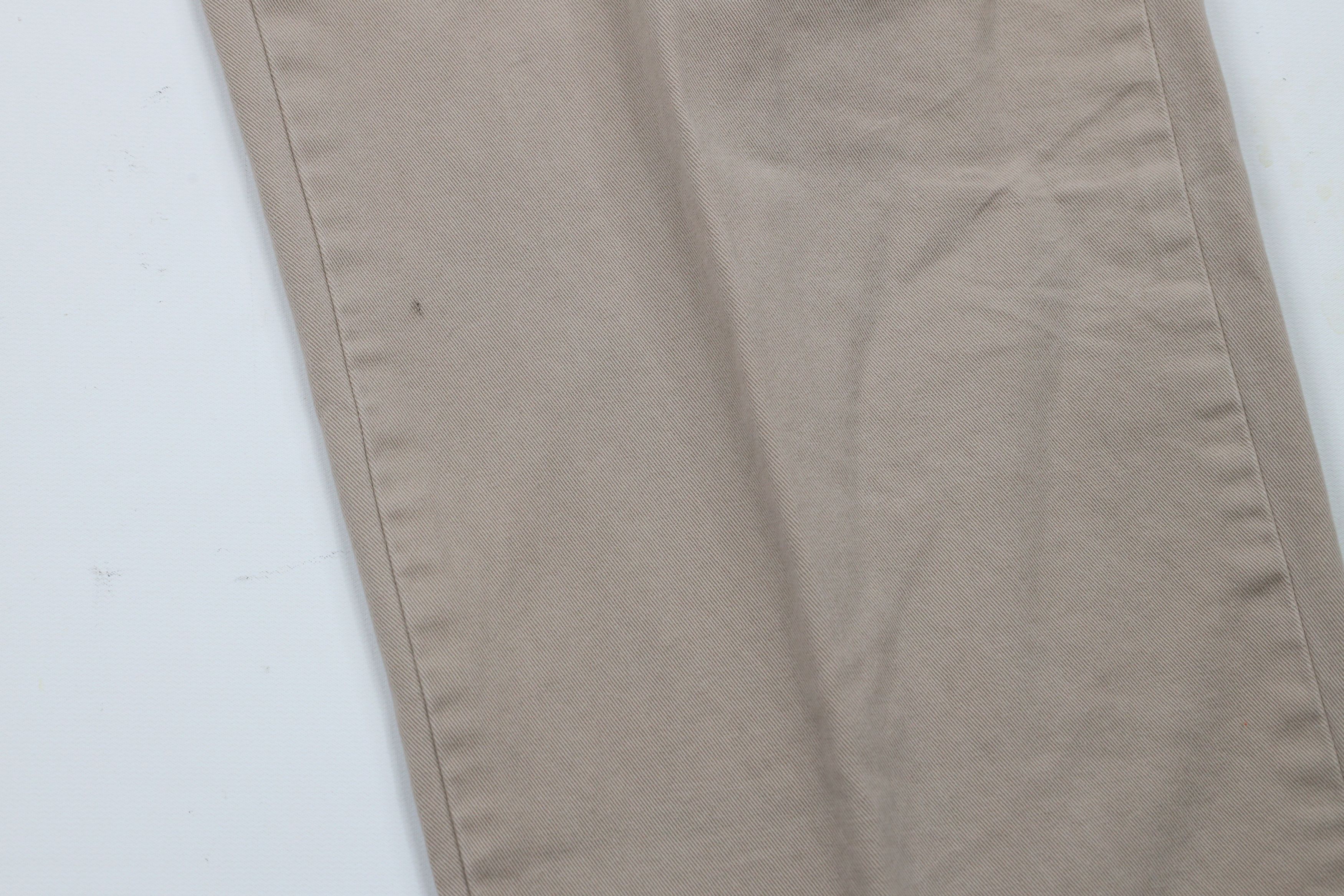Ralph Lauren × Vintage Vintage 90s Ralph Lauren Spell Out Cotton Chino Pants Beige Size US 32 / EU 48 - 5 Thumbnail