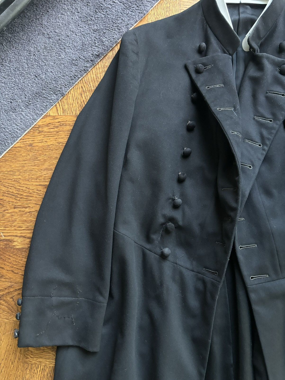 Vintage 1920s Wool Coat Antique Peacoat Greatcoat True Vintage Wool Size US M / EU 48-50 / 2 - 14 Thumbnail