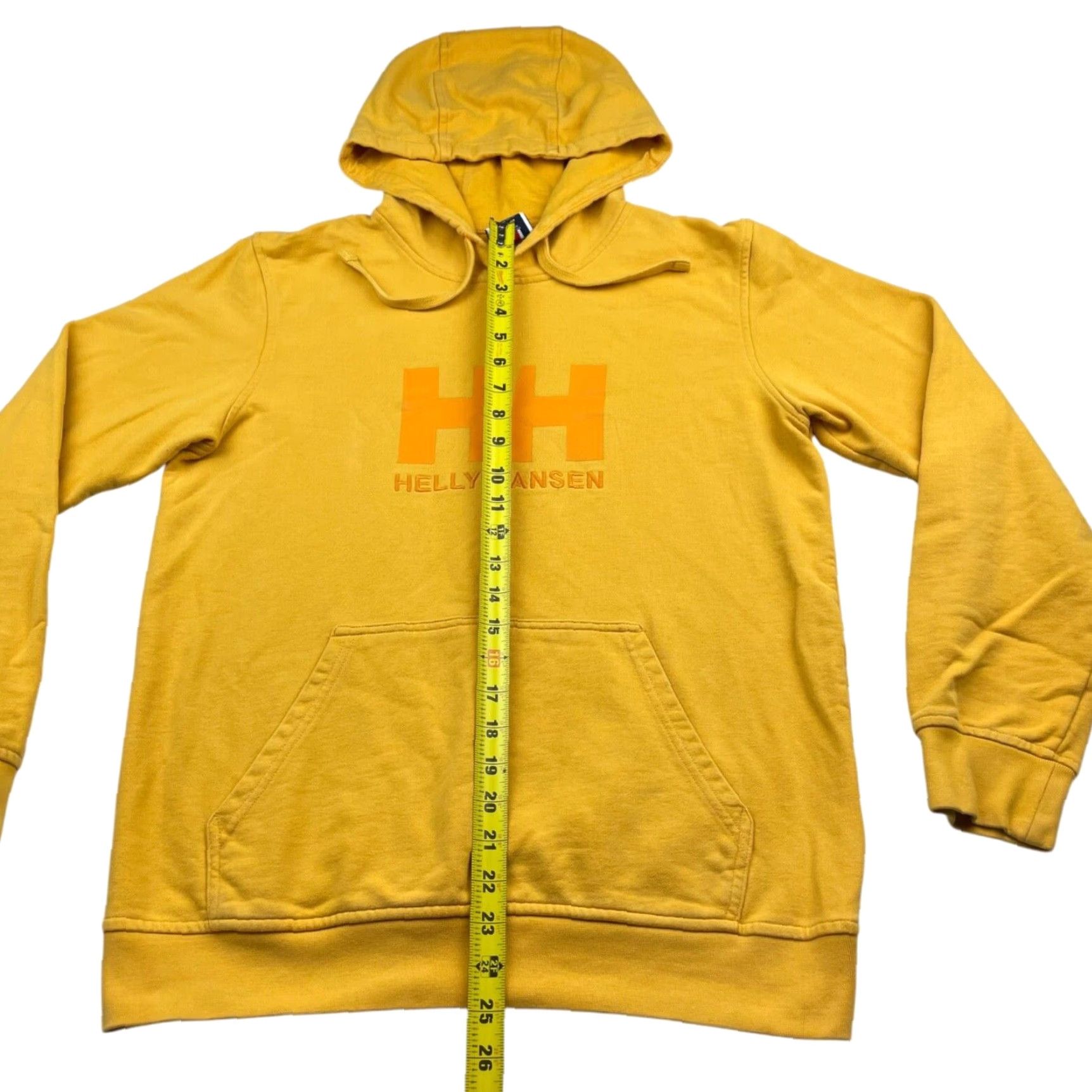 Helly Hansen Helly Hansen Hoodie Men Pullover Hooded Yellow 100% Organic Cotton Medium Size US M / EU 48-50 / 2 - 5 Thumbnail
