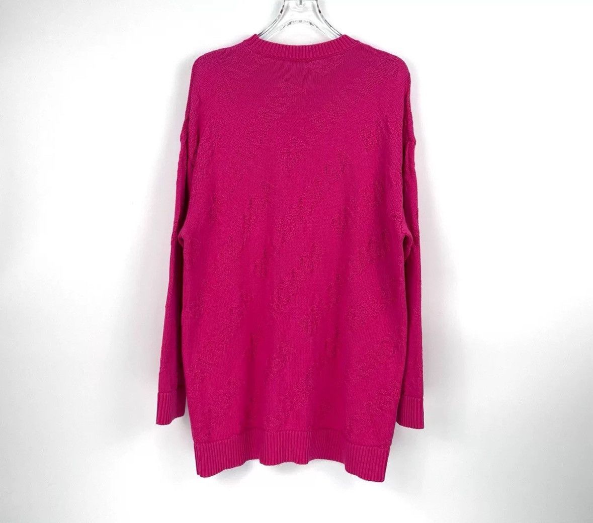 Balenciaga Balenciaga pink 3D knit jacquard full print pattern sweater Size US M / EU 48-50 / 2 - 4 Thumbnail