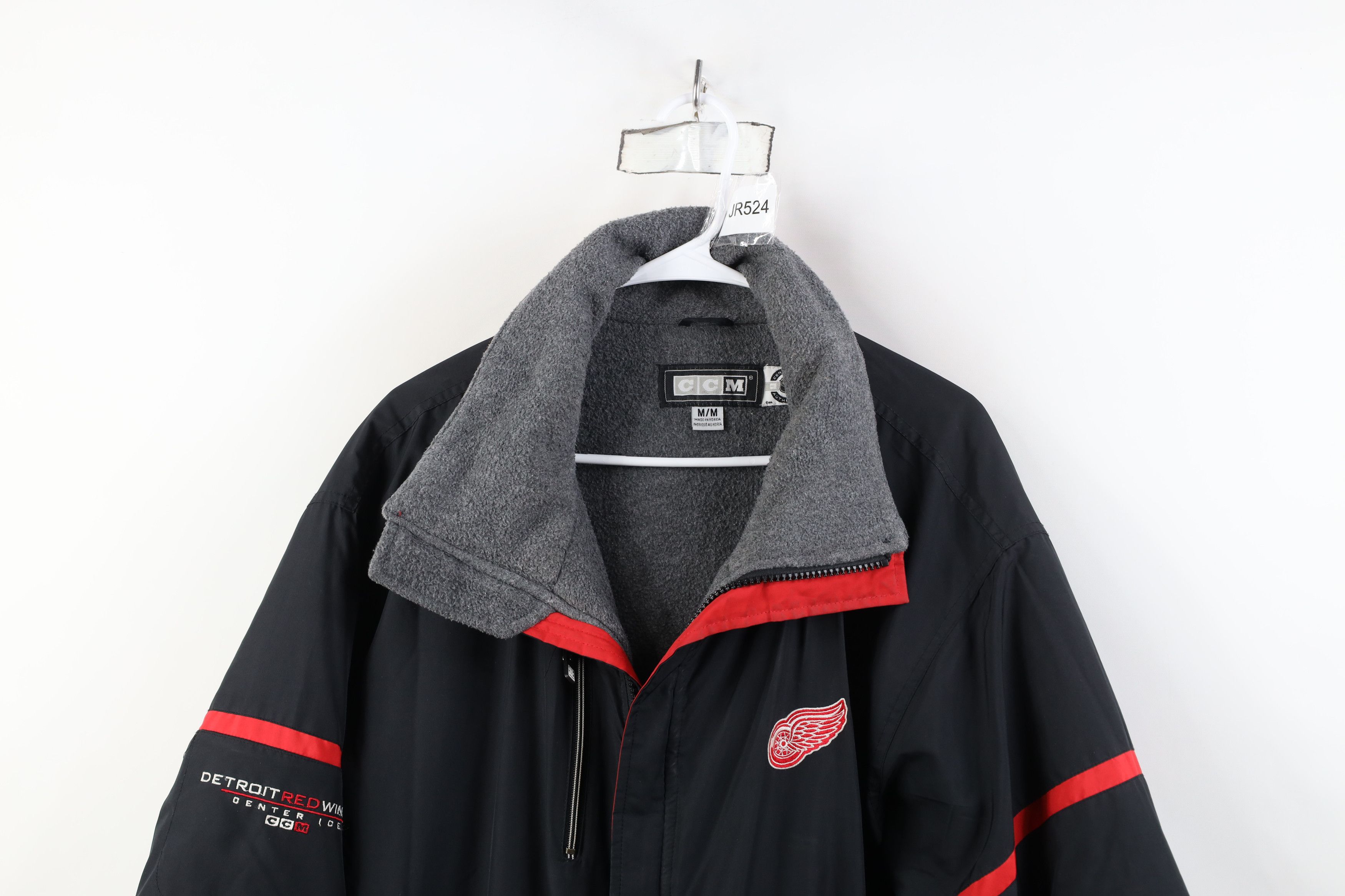 Vintage Vintage CCM Hockey Detroit Red Wings Hockey Jacket Black Size US M / EU 48-50 / 2 - 2 Thumbnail