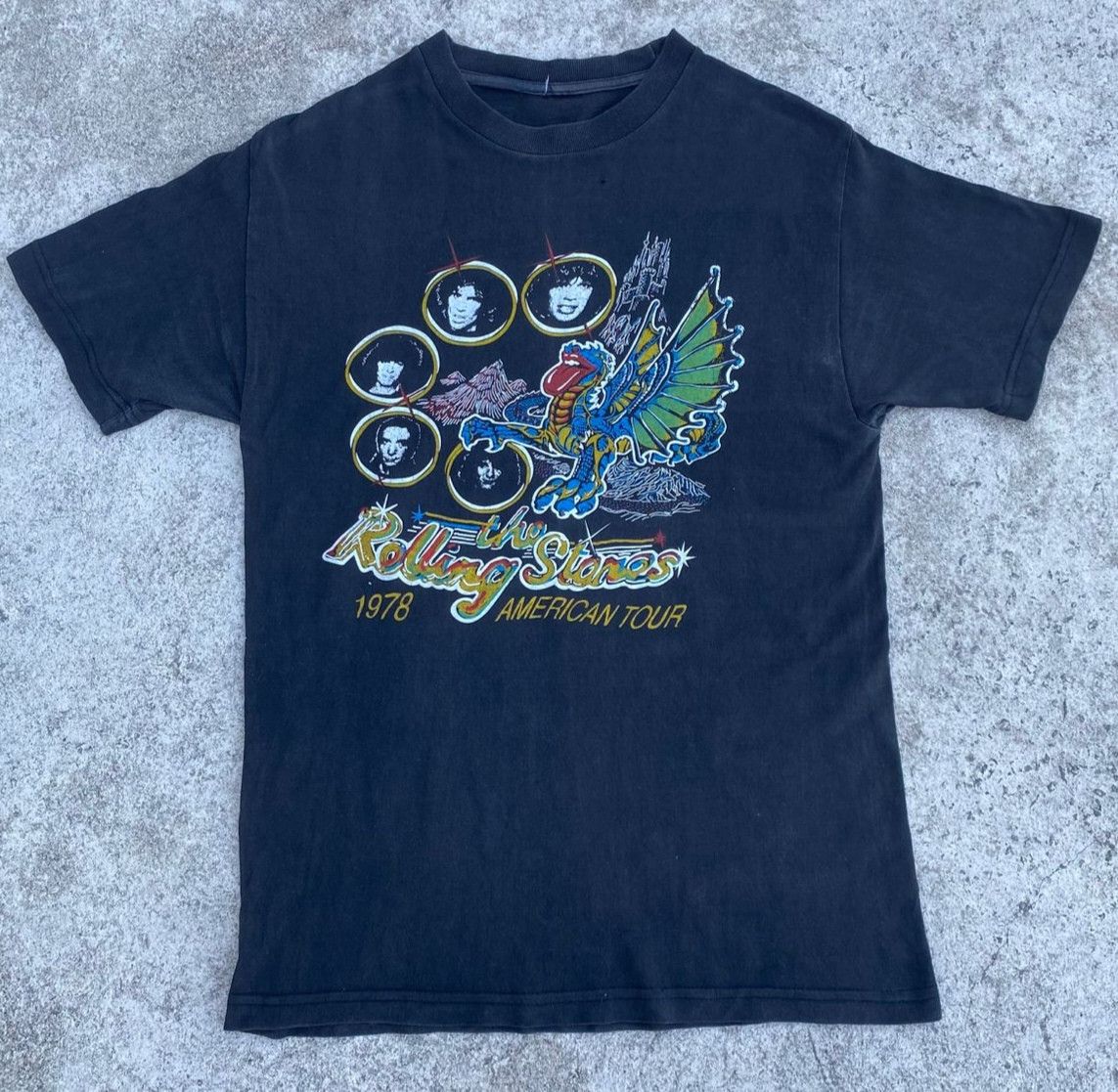 Band Tees Vintage The Rolling Stones 1978 American Tour Tshirt Size US S / EU 44-46 / 1 - 1 Thumbnail