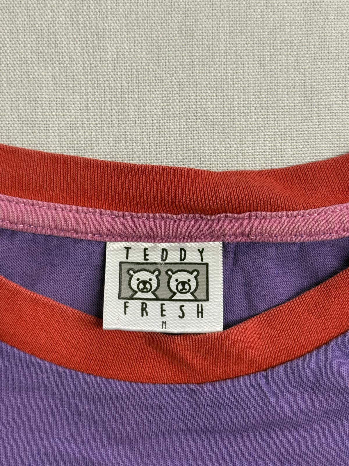 Teddy Fresh Teddy Fresh Ringer Tee - Purple & Red Teddy Fresh Ghost Bear Size US M / EU 48-50 / 2 - 2 Thumbnail