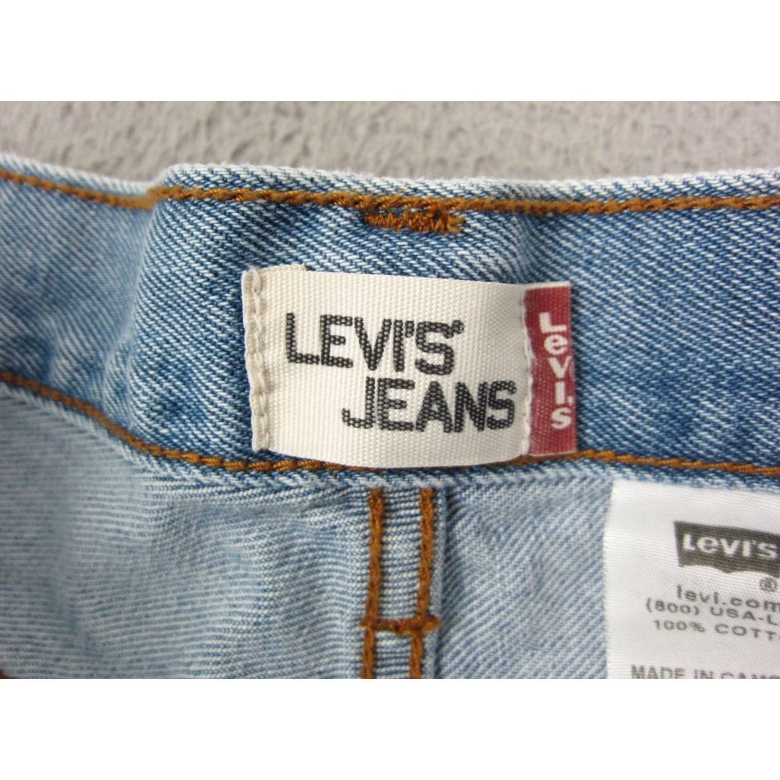 Levi's VINTAGE Levi's Shorts Denim 14 Teens Blue 90s Lightwash Jorts 550 Cotton Denim Relaxed 5-Pocket Mens Women Boys Girls Size 36" / US 14 / IT 50 - 3 Thumbnail