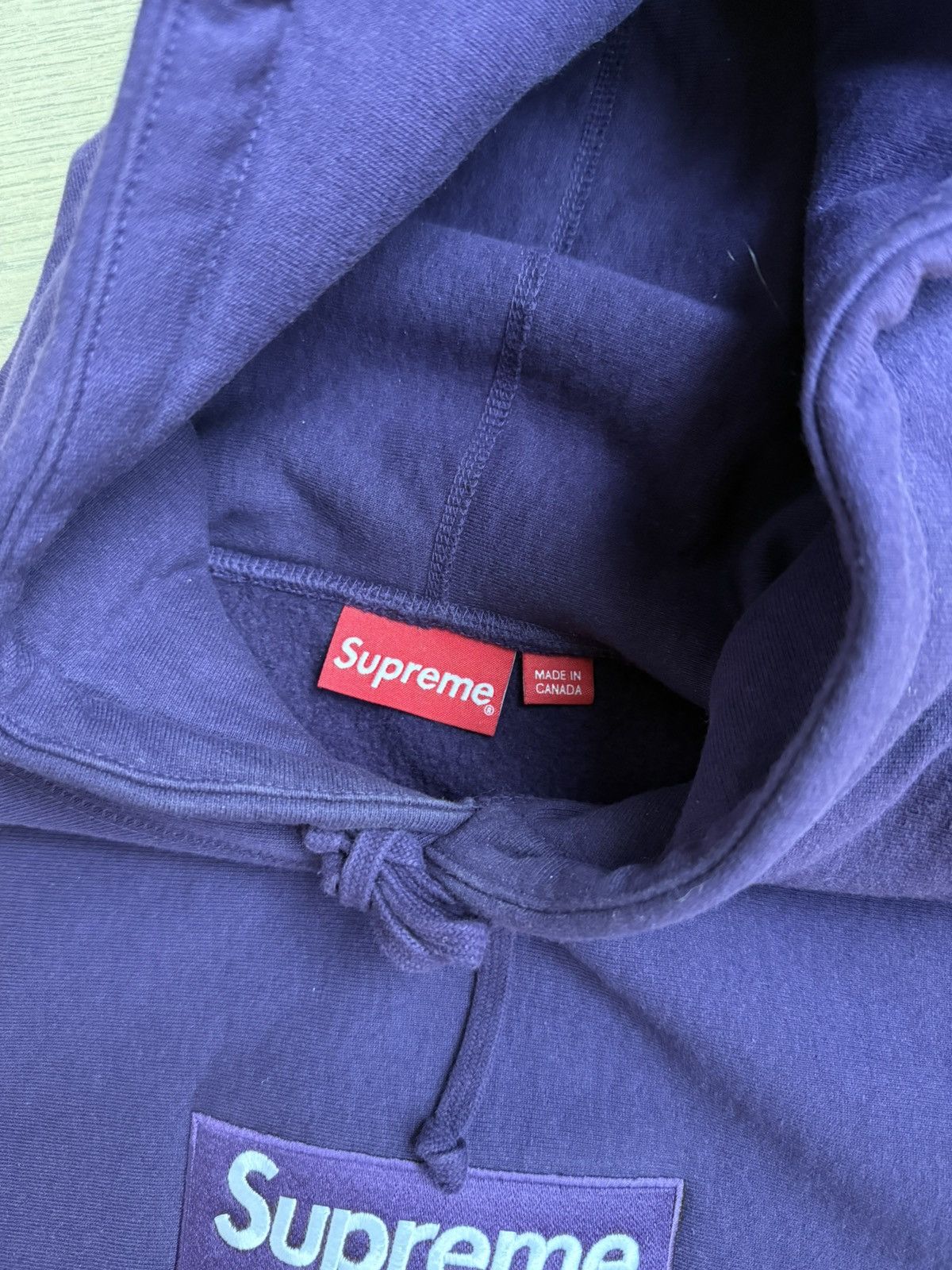 Supreme Supreme Purple Box Logo Hoodie Size US L / EU 52-54 / 3 - 3 Thumbnail