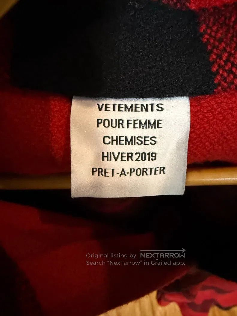 Vetements VETEMENTS Fringe Wool Shirt Size US XS / EU 42 / 0 - 4 Thumbnail
