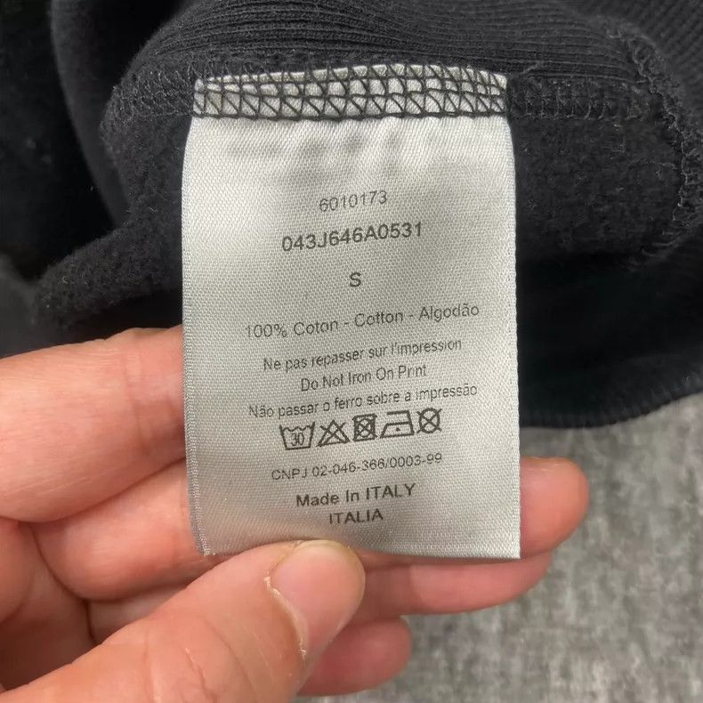 Dior Christian Dior Black Logo Hooded Sweatshirt-2505 Size US S / EU 44-46 / 1 - 8 Thumbnail