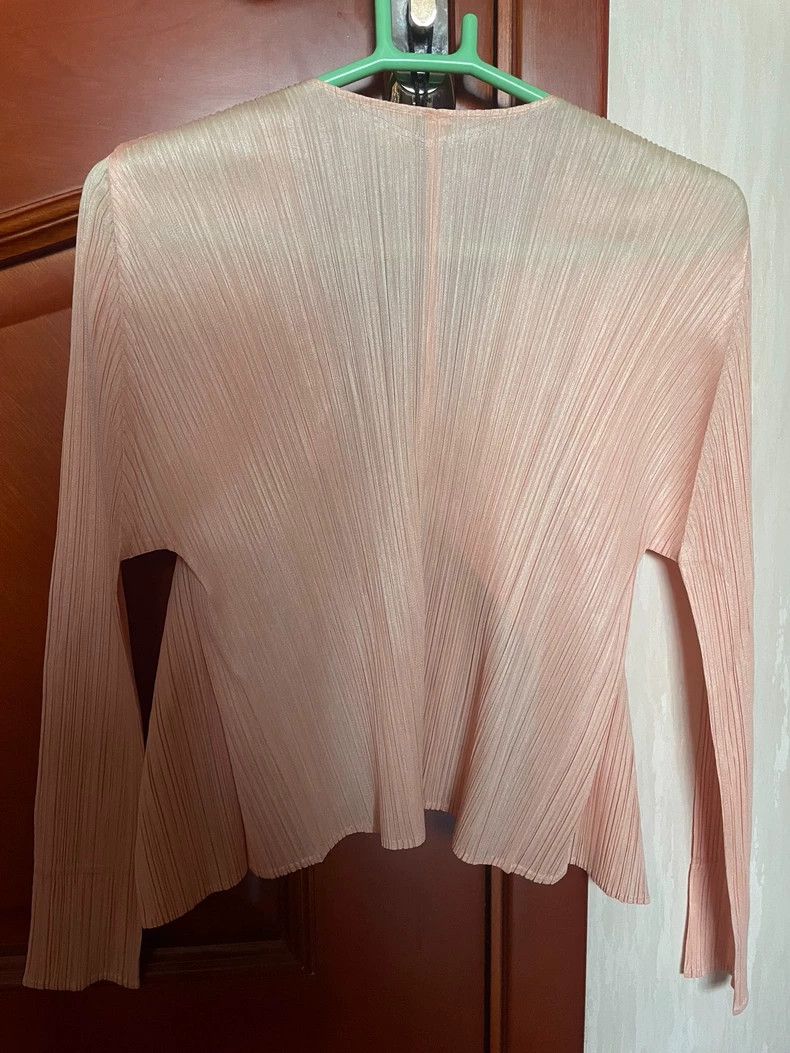 Issey Miyake Issey Miyake Pink pleated cardigan Size L / US 10 / IT 46 - 4 Thumbnail
