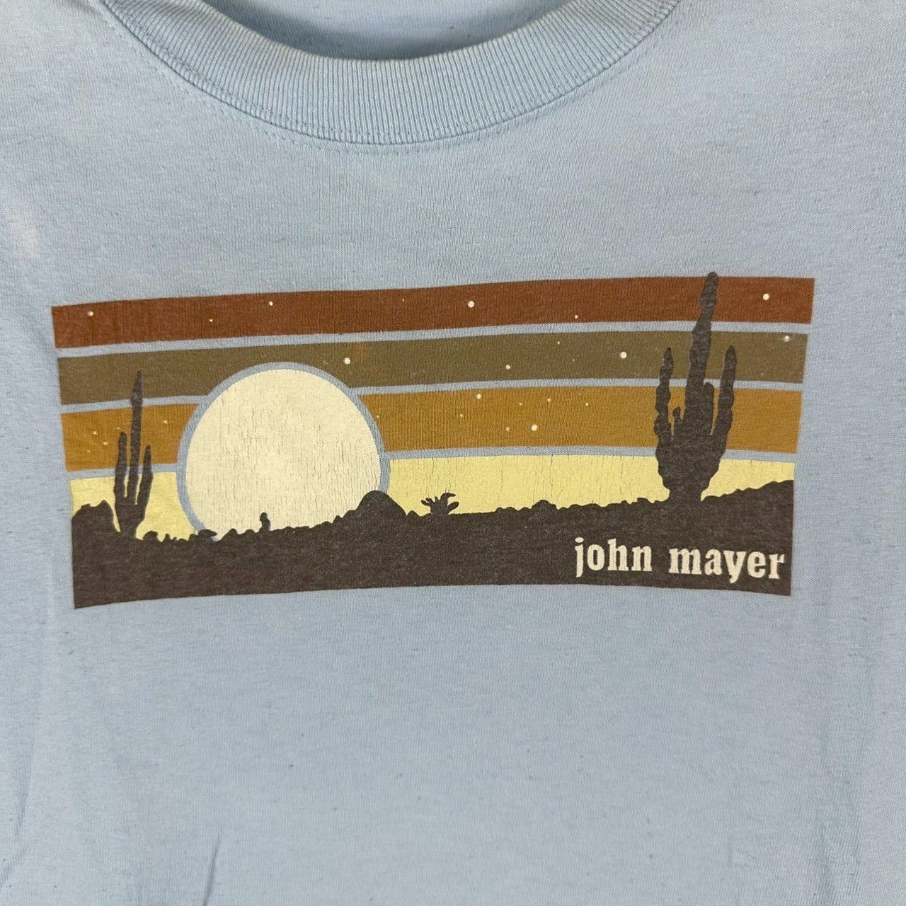 Band Tees × Hanes × Vintage Vintage 2002 John Mayer Summer Tour Concert Promo T-shirt Size US S / EU 44-46 / 1 - 5 Thumbnail