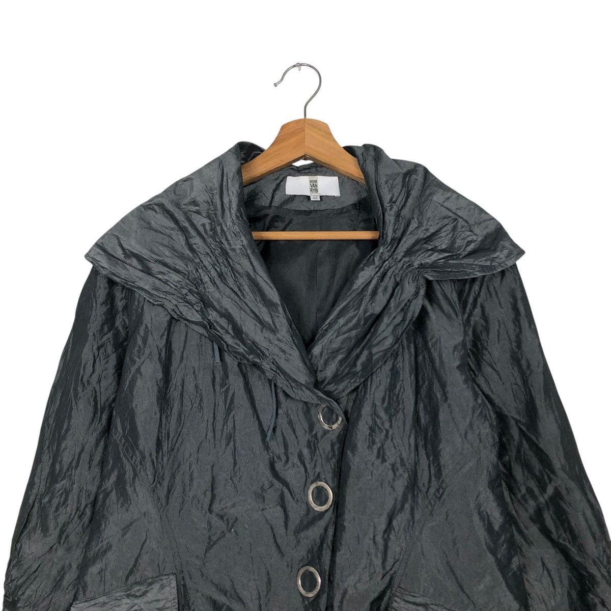 Vintage LIGHT BUTTON JACKET DOUBLE COLLAR IRENE VAN RYB ISSEYMIYAKE Size US M / EU 48-50 / 2 - 5 Thumbnail