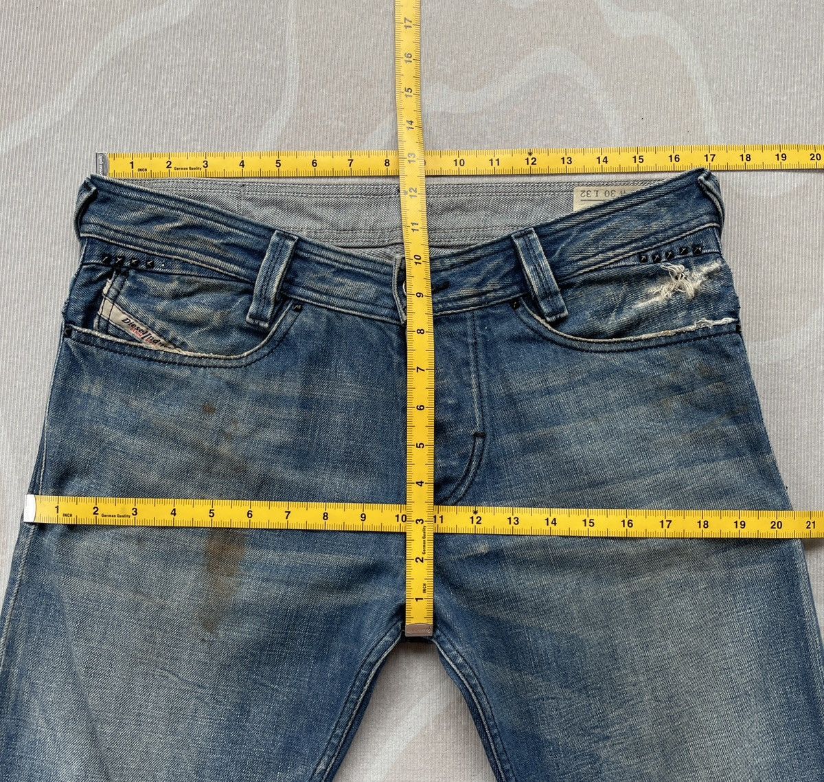 Diesel Diesel Slammer Pocket Stud Jeans Size US 34 / EU 50 - 23 Thumbnail