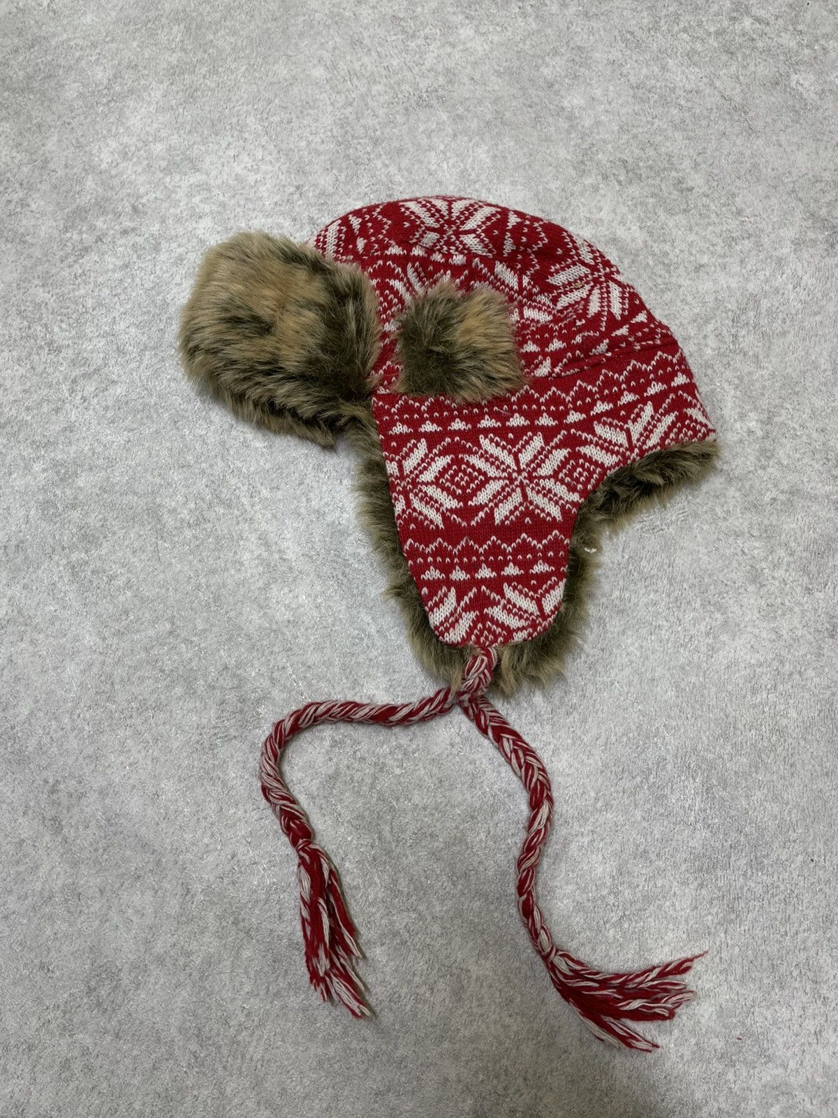 If Six Was Nine X2 Hat Y2K Vintage Nordic Trapper With Faux Fur Lining Size ONE SIZE - 4 Thumbnail
