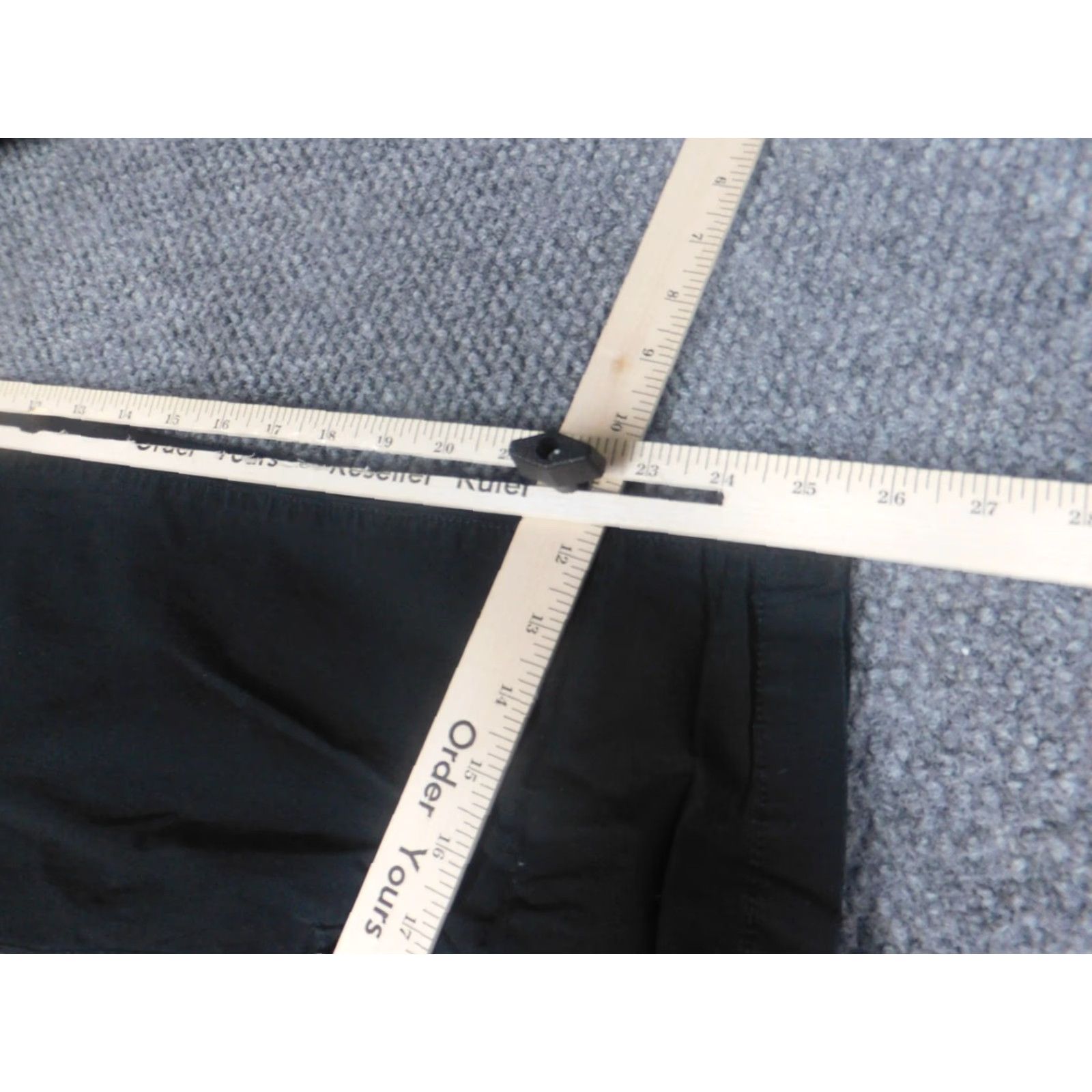 DKNY DKNY Womens Pants 4 Black Straight Chino Casual Regular Inseam 25in Zipper Stretch Slimming Cap? Size 27" / US 4 / IT 40 - 6 Thumbnail