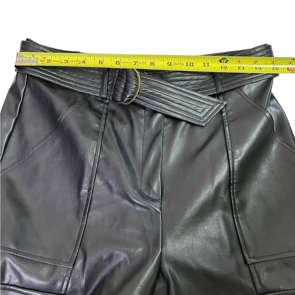 Designer Jason Wu l NWT Vegan Leather Cargo Pants Size 8 Size 30" / US 8 / IT 44 - 5 Thumbnail