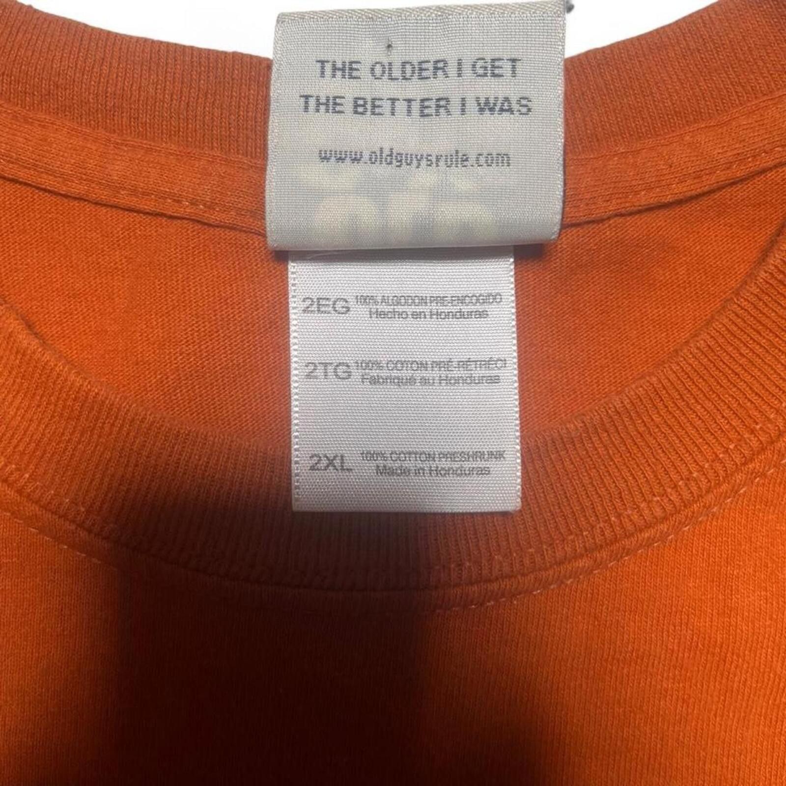 Other Old Cranky Guys Rule Bicycle Graphic T-Shirt Orange Size XXL Size US XXL / EU 58 / 5 - 5 Thumbnail