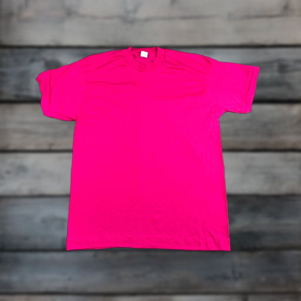 Vintage VINTAGE 80s Screen Stars T-Shirt Mens Adult Medium Pink Cotton Polyester Single Stitch XL Tag 50-50 Crew Neck Short Sleeve 80s 90s Retro Hipster Size US M / EU 48-50 / 2 - 1 Thumbnail