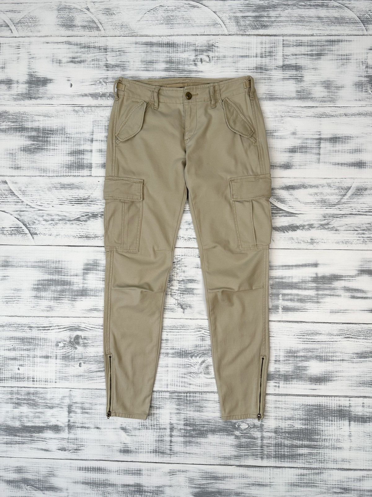 Denim & Supply Ralph Lauren DENIM & SUPPLY RALPH LAUREN Cargo Pants Women’s Beige sz 26 Size 26" / US 2 / IT 38 - 1 Thumbnail