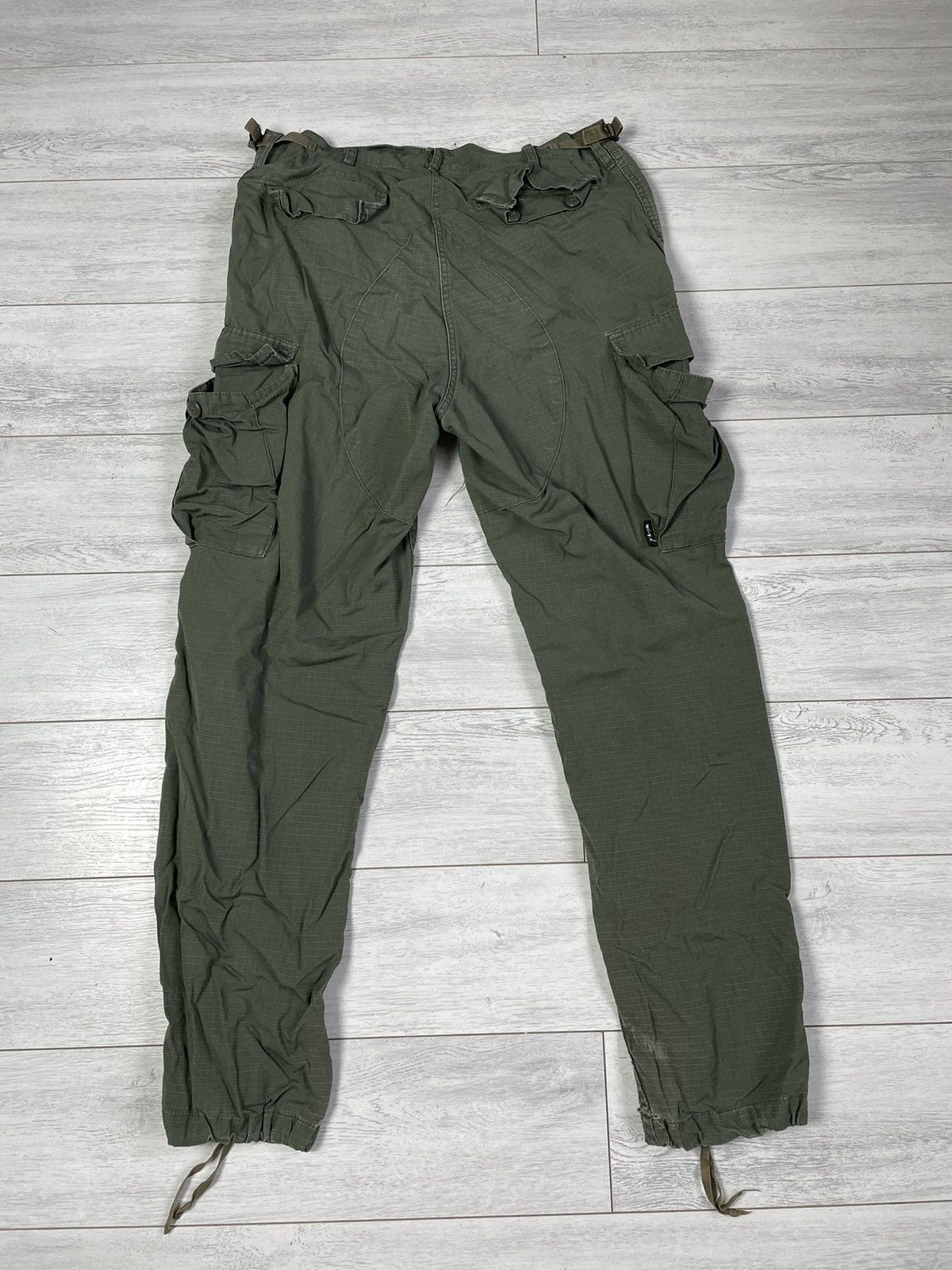Japanese Brand × Vintage Vintage 60s Vietnam War WR Poplin Ripstop Cargo Pants USA Size US 36 / EU 52 - 9 Thumbnail