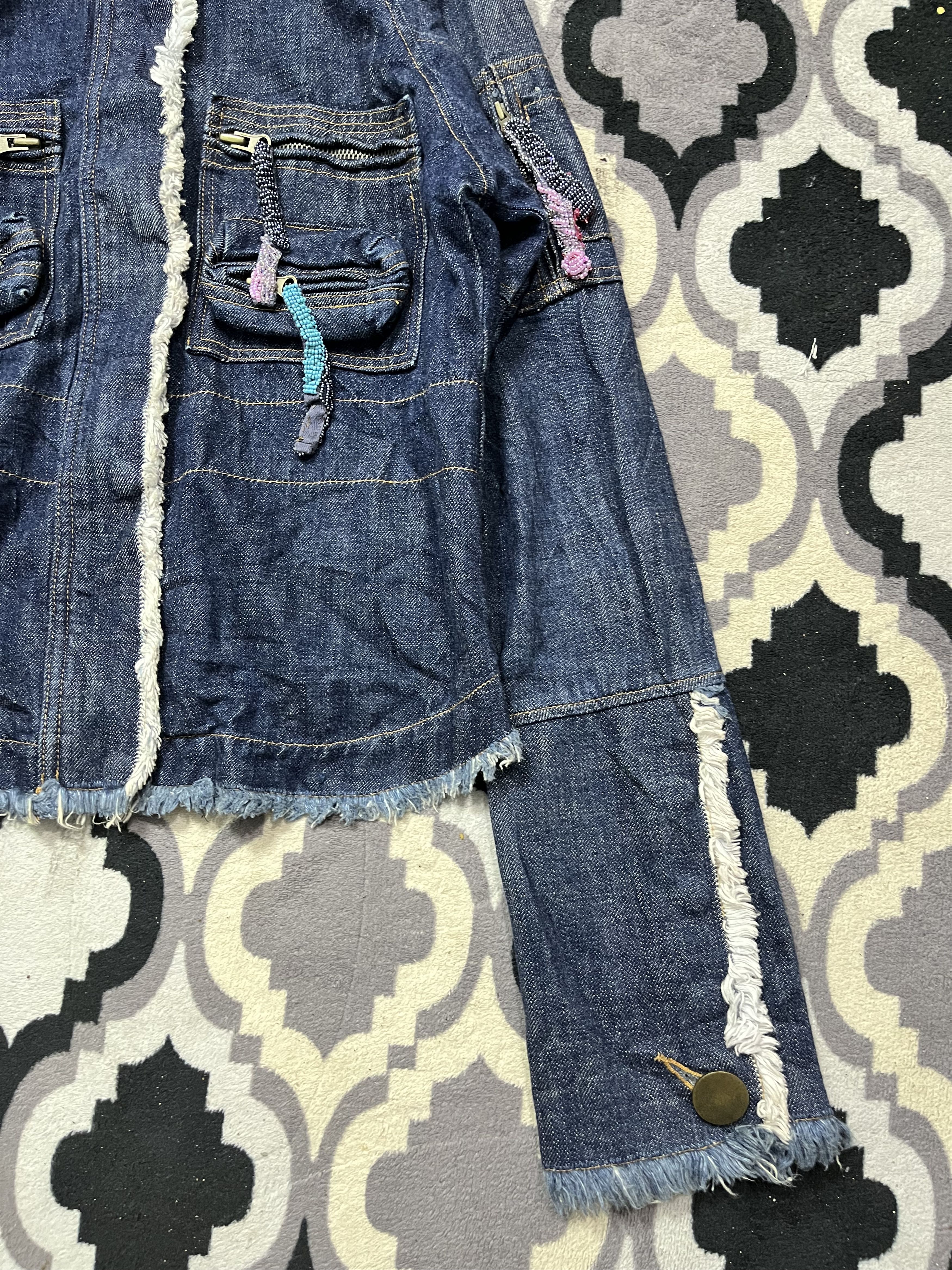 Japanese goa style bono denim jacket