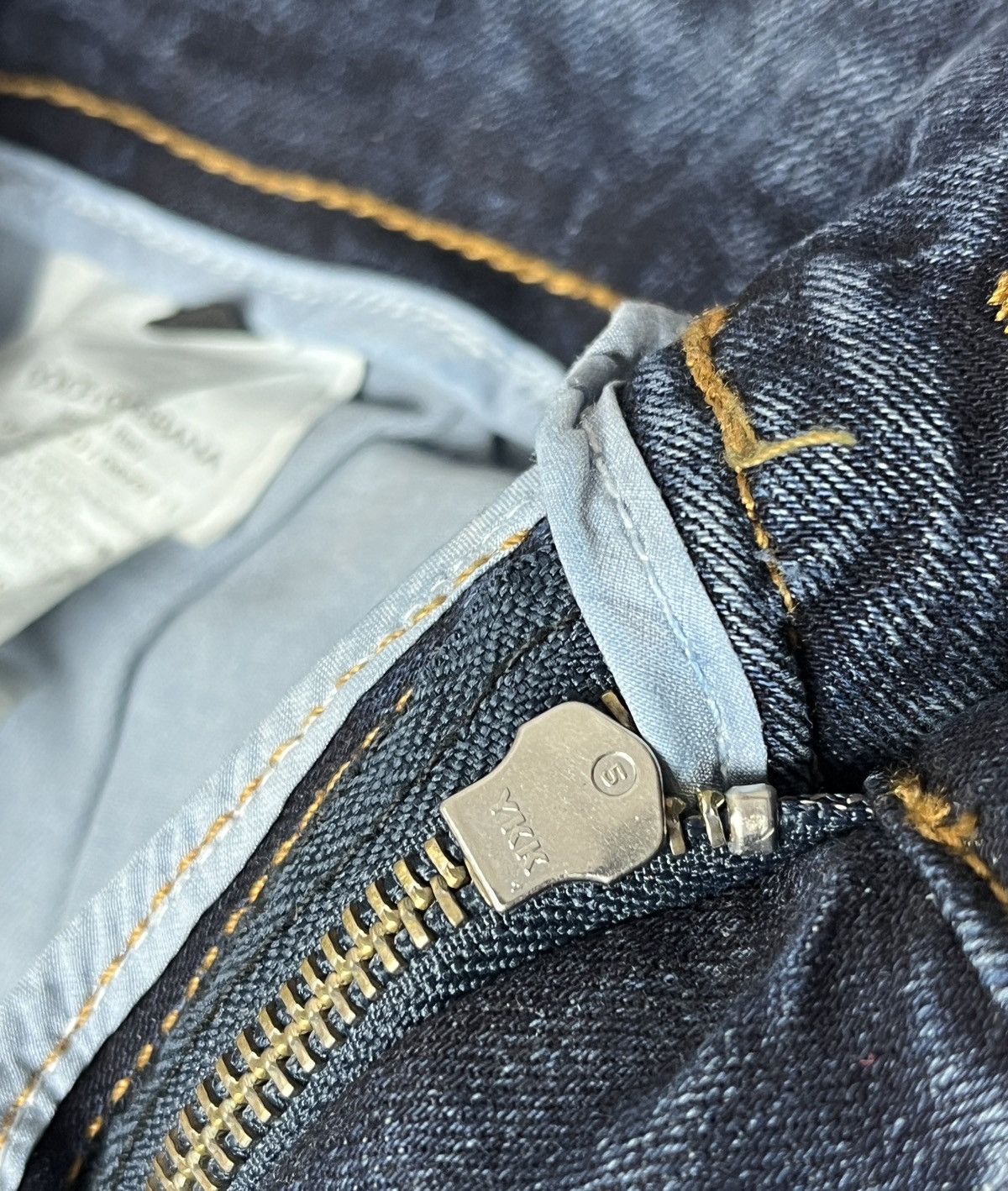 Dolce & Gabbana Dolce & Gabbana Denim Gold Jeans Heart Metal Logo Blue DG Size 36" / US 14 / IT 50 - 10 Thumbnail