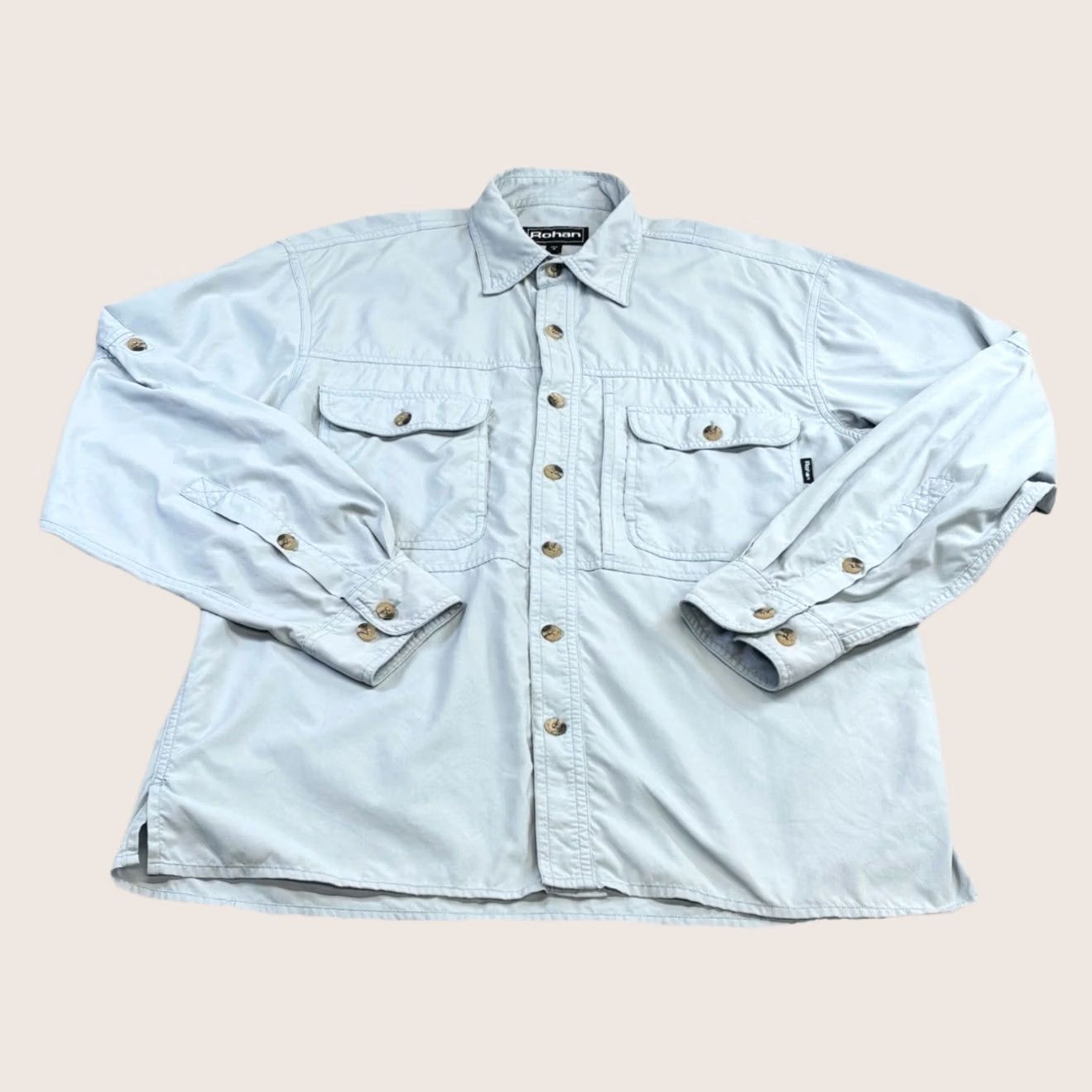Vintage Rohan On Route Shirt Small Mens Blue Long Sleeve Outdoor Button-Up Collared Size US S / EU 44-46 / 1 - 1 Thumbnail