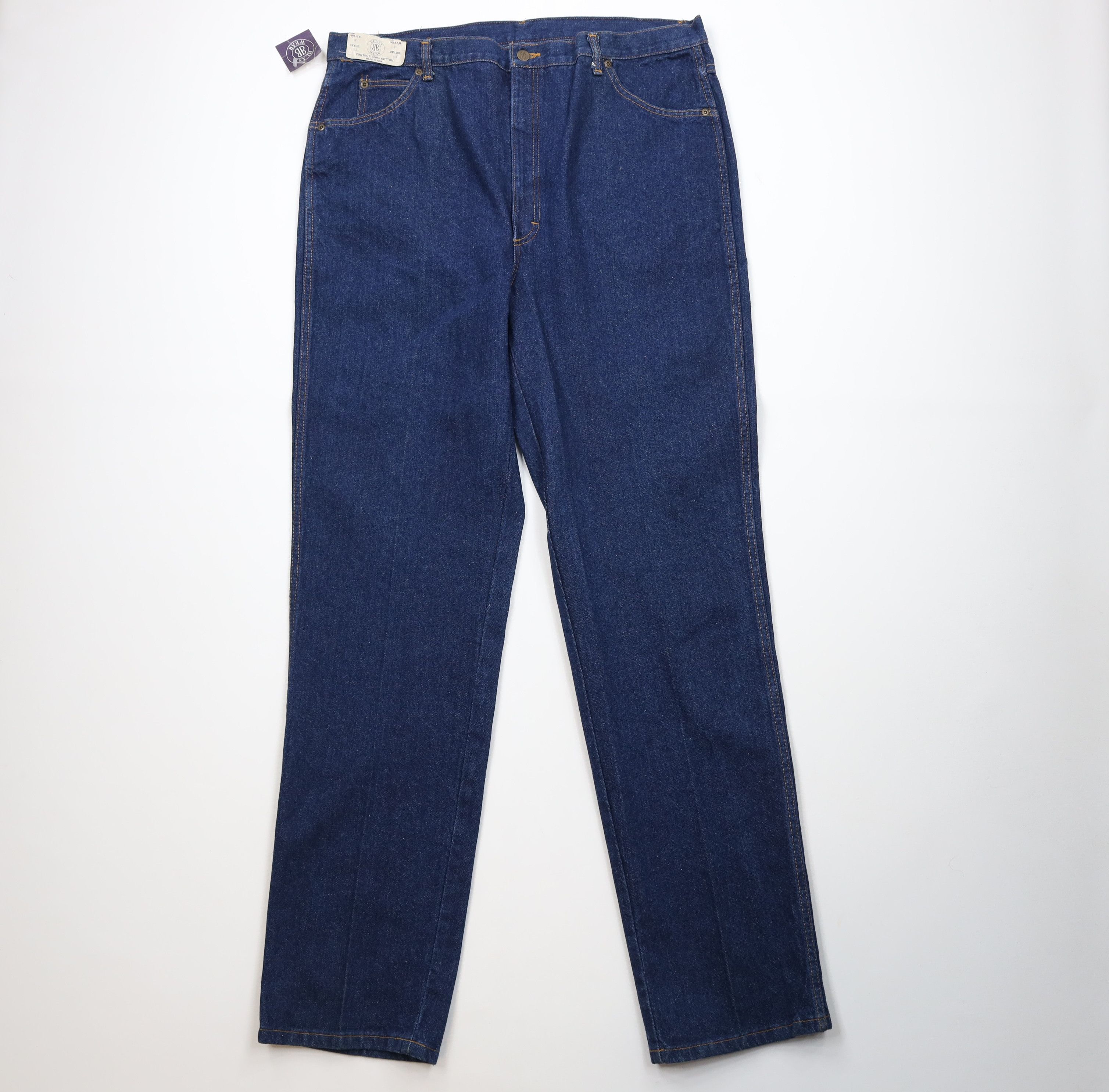 Vintage Deadstock Vintage 90s Streetwear Fit Denim Jeans Blue USA Size US 42 / EU 58 - 1 Thumbnail