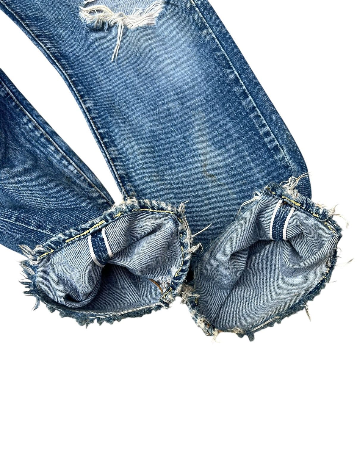 Levi's True 60s 70s Levi’s 501 Big E Distress Denim Selvedge Jeans Size US 30 / EU 46 - 14 Thumbnail
