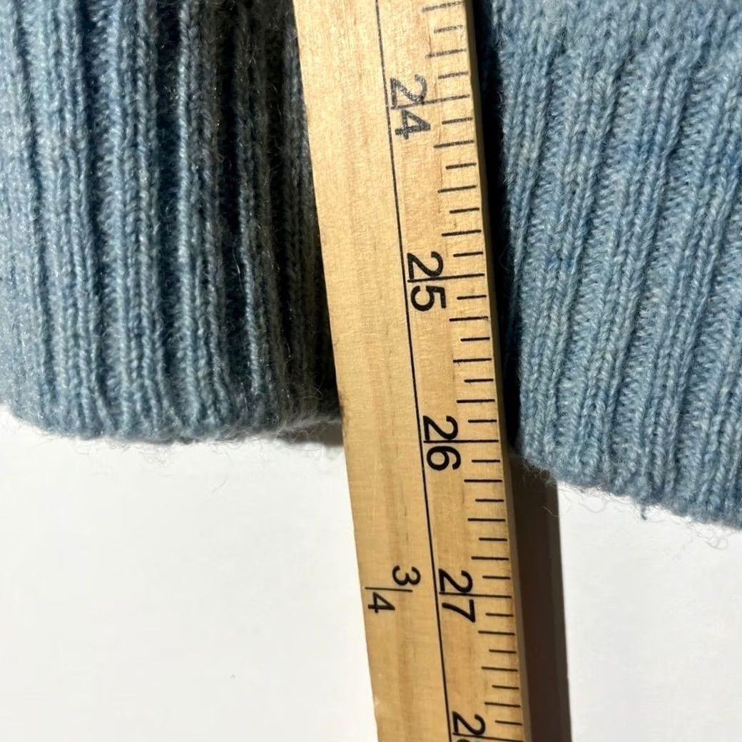 Vintage Vintage Boston Store 90s V-Neck Blue Pullover Wool Sweater Top Mens Large Size US L / EU 52-54 / 3 - 6 Thumbnail