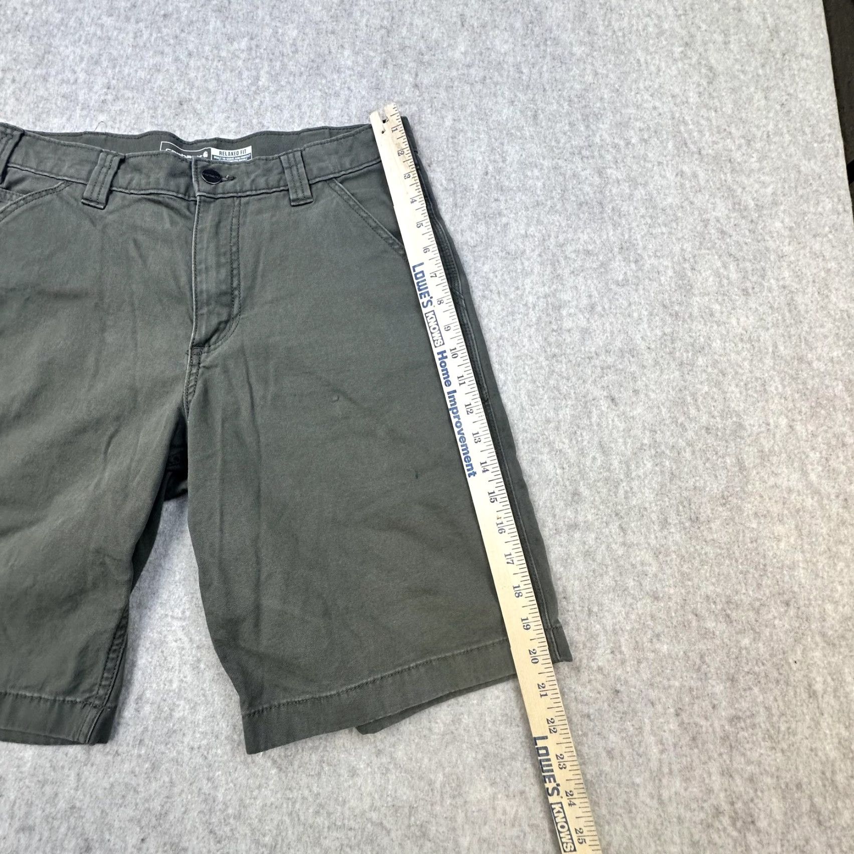 Carhartt Carhartt Shorts Mens 32 Green Relaxed Fit Carpenter Utility Work Canvas Rugged Shirt? Size US 32 / EU 48 - 6 Thumbnail