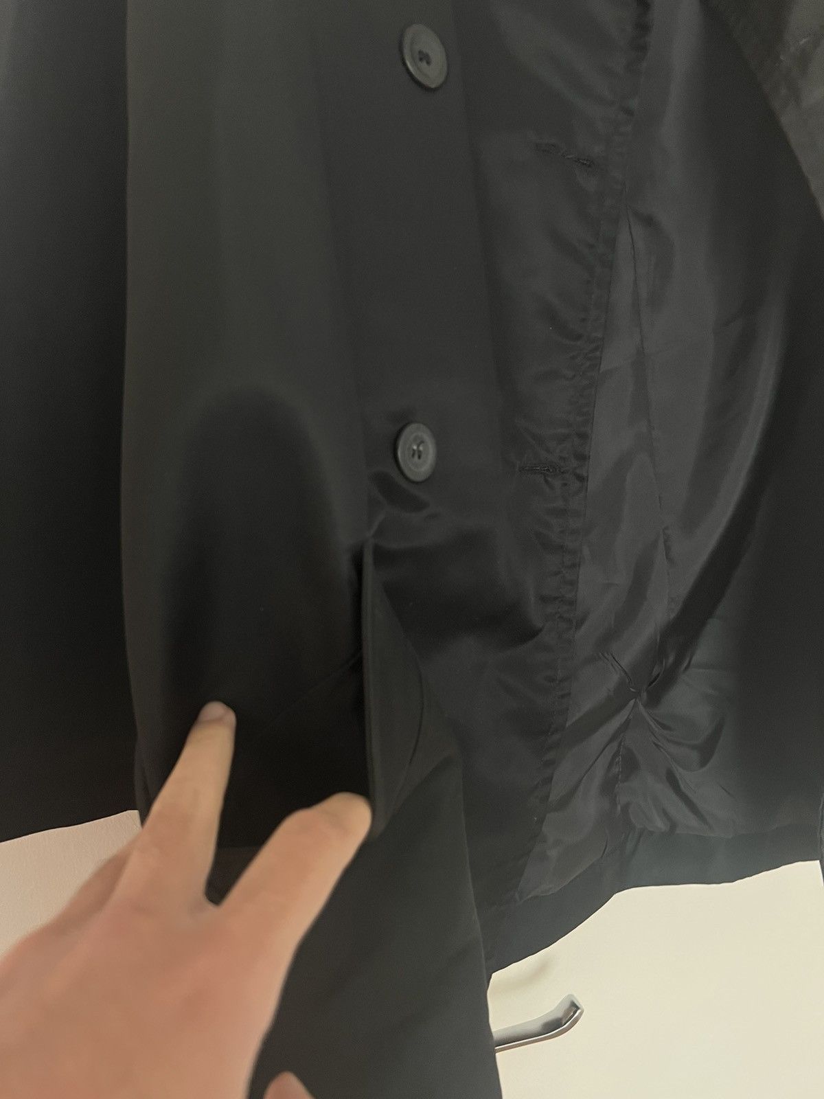 NEXT NEXT vintage Black Trench Coat Size S / US 4 / IT 40 - 2 Thumbnail