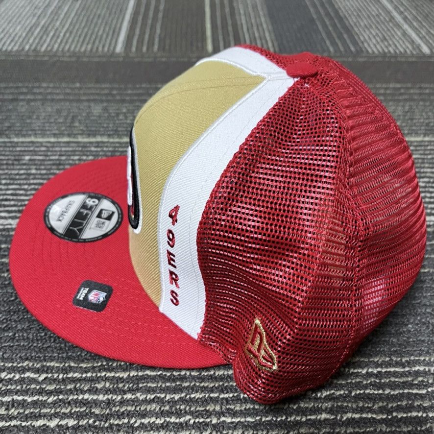 NFL × New Era San Francisco 49ers Lucky Stripes Trucker Snapback Hat Size ONE SIZE - 2 Thumbnail