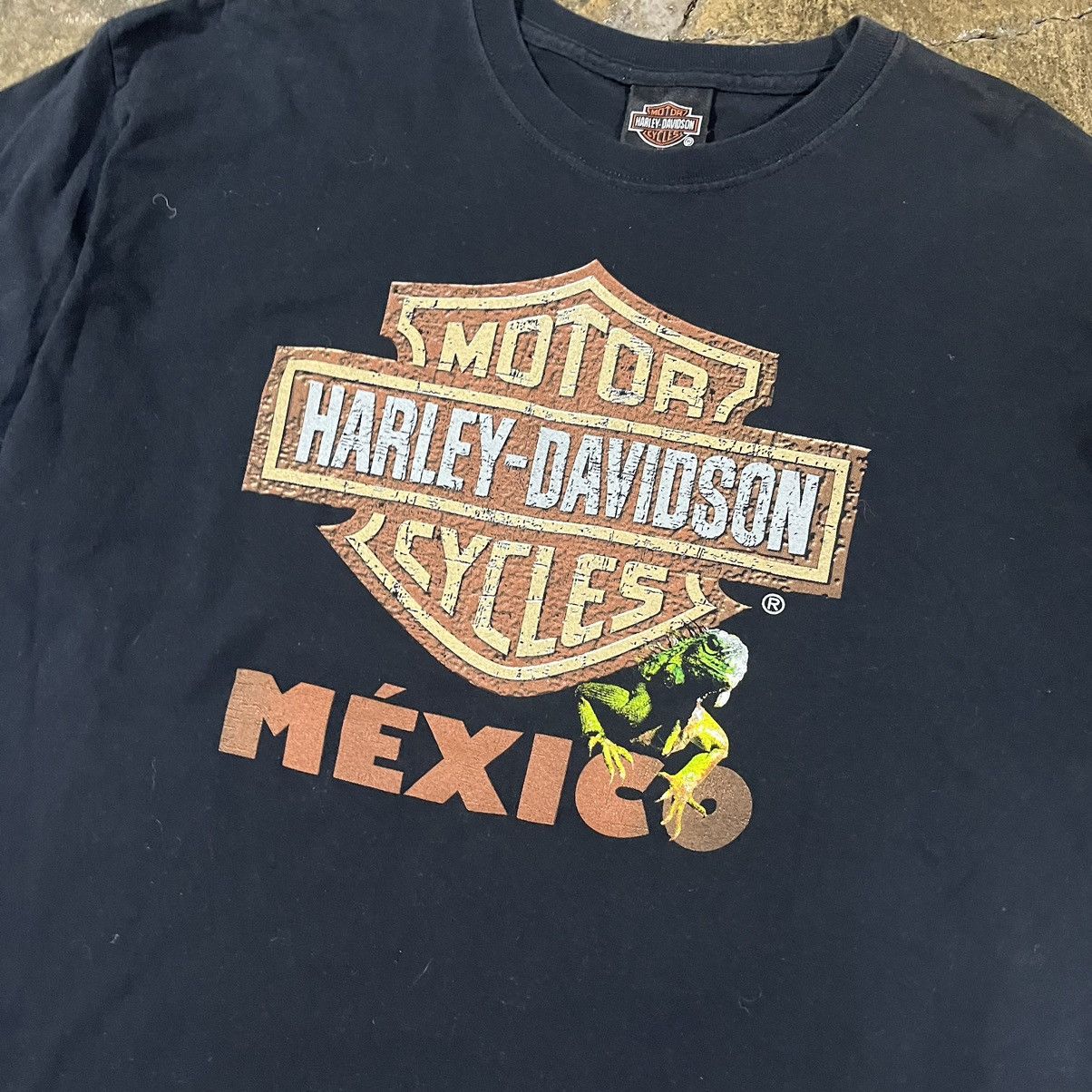 Harley Davidson × Vintage Crazy Vintage Harley Davidson Mexico Biker Tee Shirt Size XL Size US XL / EU 56 / 4 - 4 Thumbnail