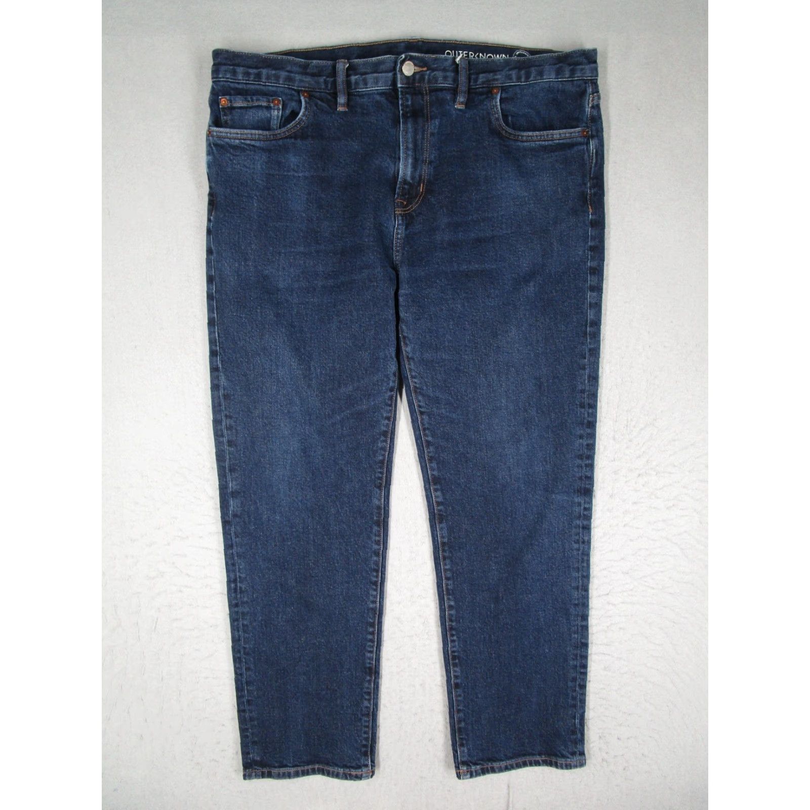 Outerknown Outerknown Jeans Mens 38x30 Dark Wash Local Straight Fit S.E.A. Organic Denim Size US 38 / EU 54 - 2 Thumbnail