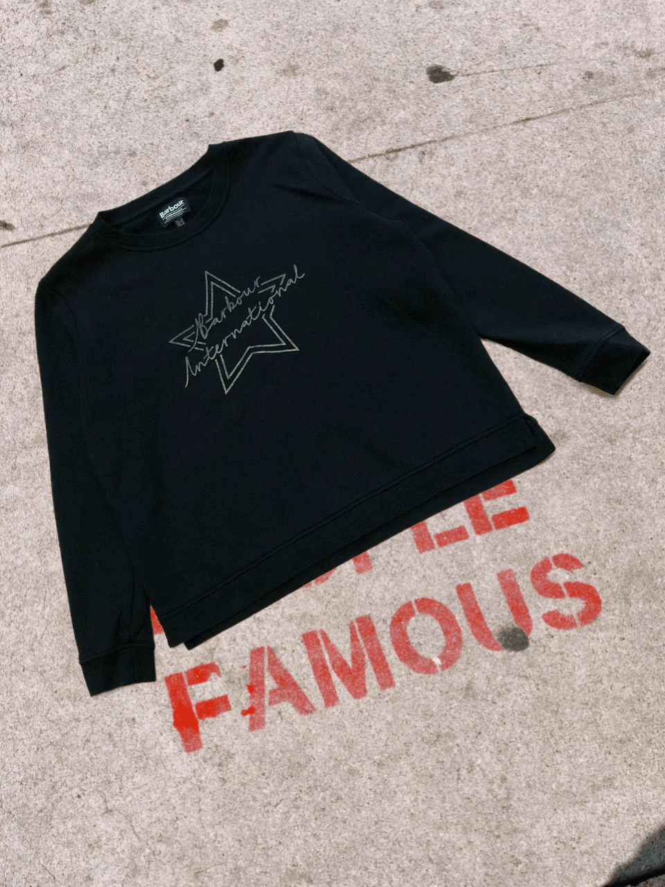 Barbour 00s Vintage BARBOUR Logo Graphic Y2k Sweatshirt Crewneck Size L / US 10 / IT 46 - 1 Thumbnail