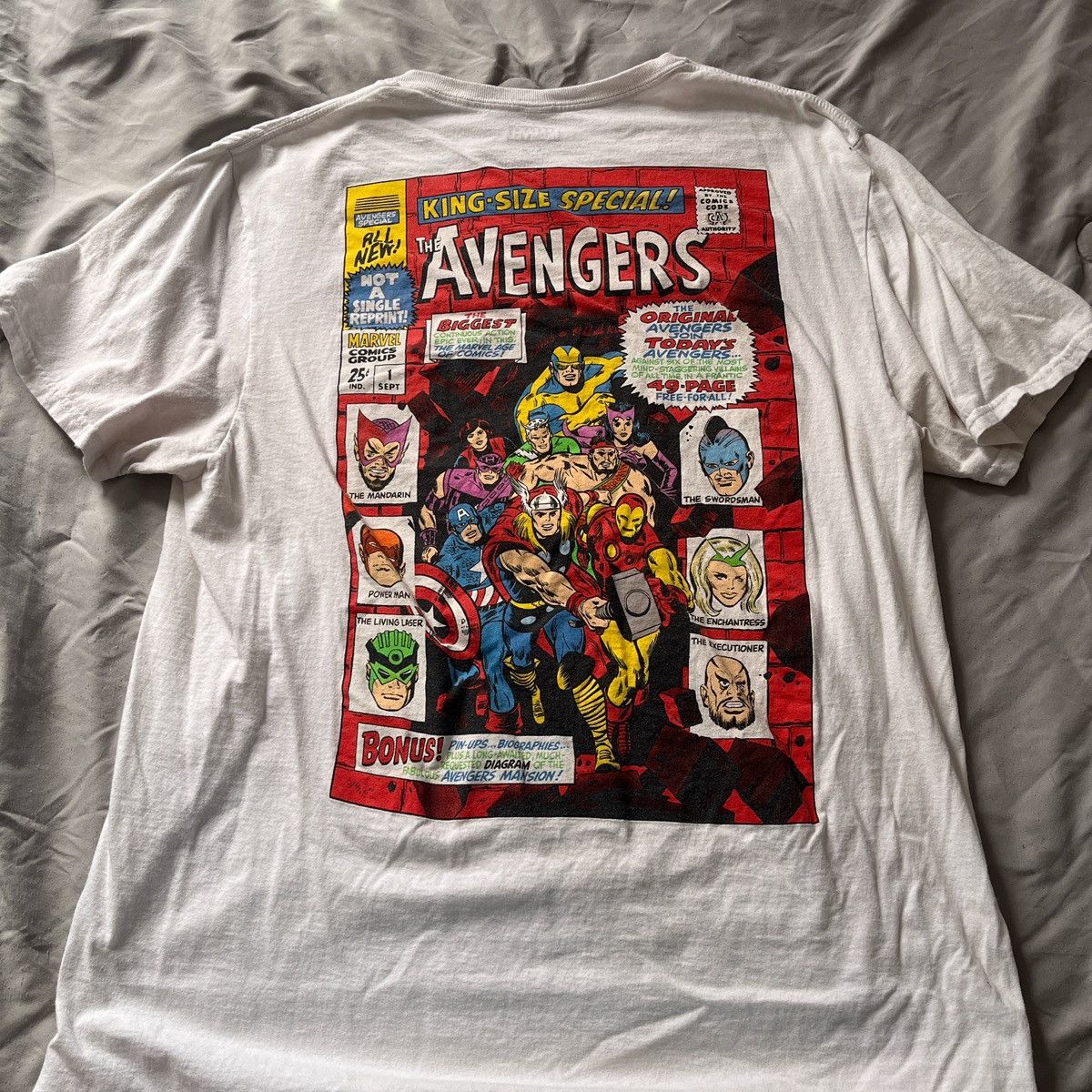 Marvel Comics White Marvel Comics graphic tee shirt Size US XL / EU 56 / 4 - 2 Thumbnail