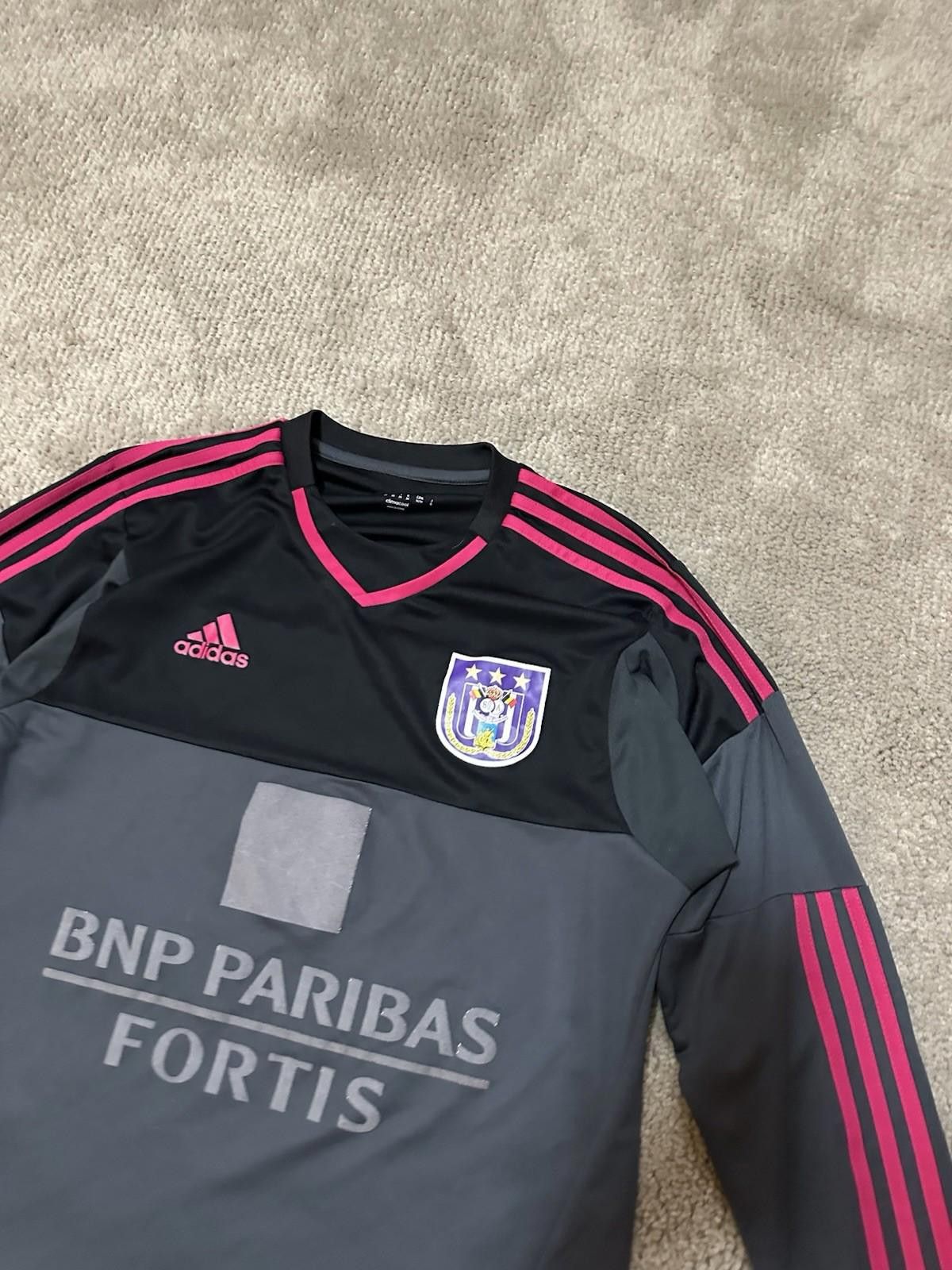 Adidas Anderlecht 2015-16 Home Kit L/S Football Shirt Soccer Jersey Size US XL / EU 56 / 4 - 4 Thumbnail