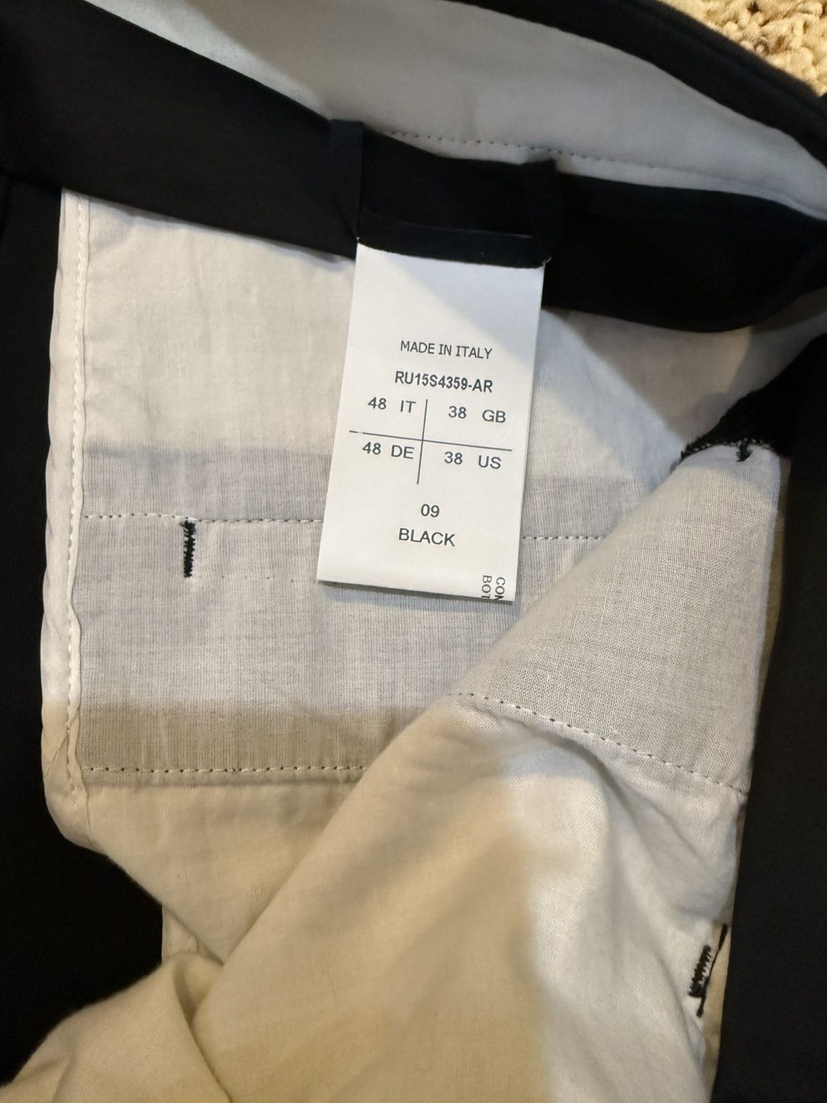 Rick Owens Black Astaire Pants Size US 34 / EU 50 - 3 Thumbnail