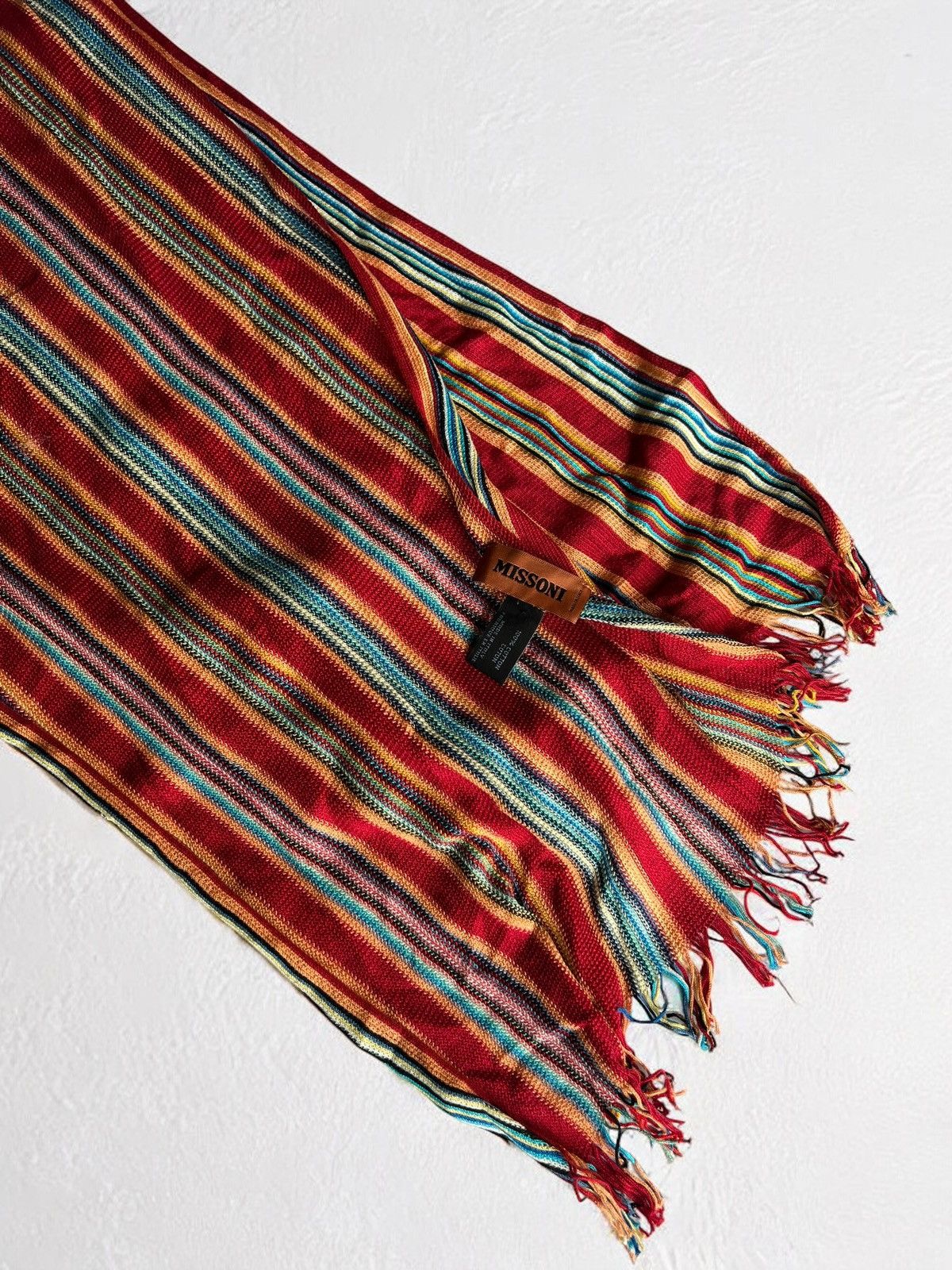 Missoni MISSONI MULTICOLOUR SCARF 180cm VINTAGE MUFFLER BIG Size ONE SIZE - 2 Thumbnail