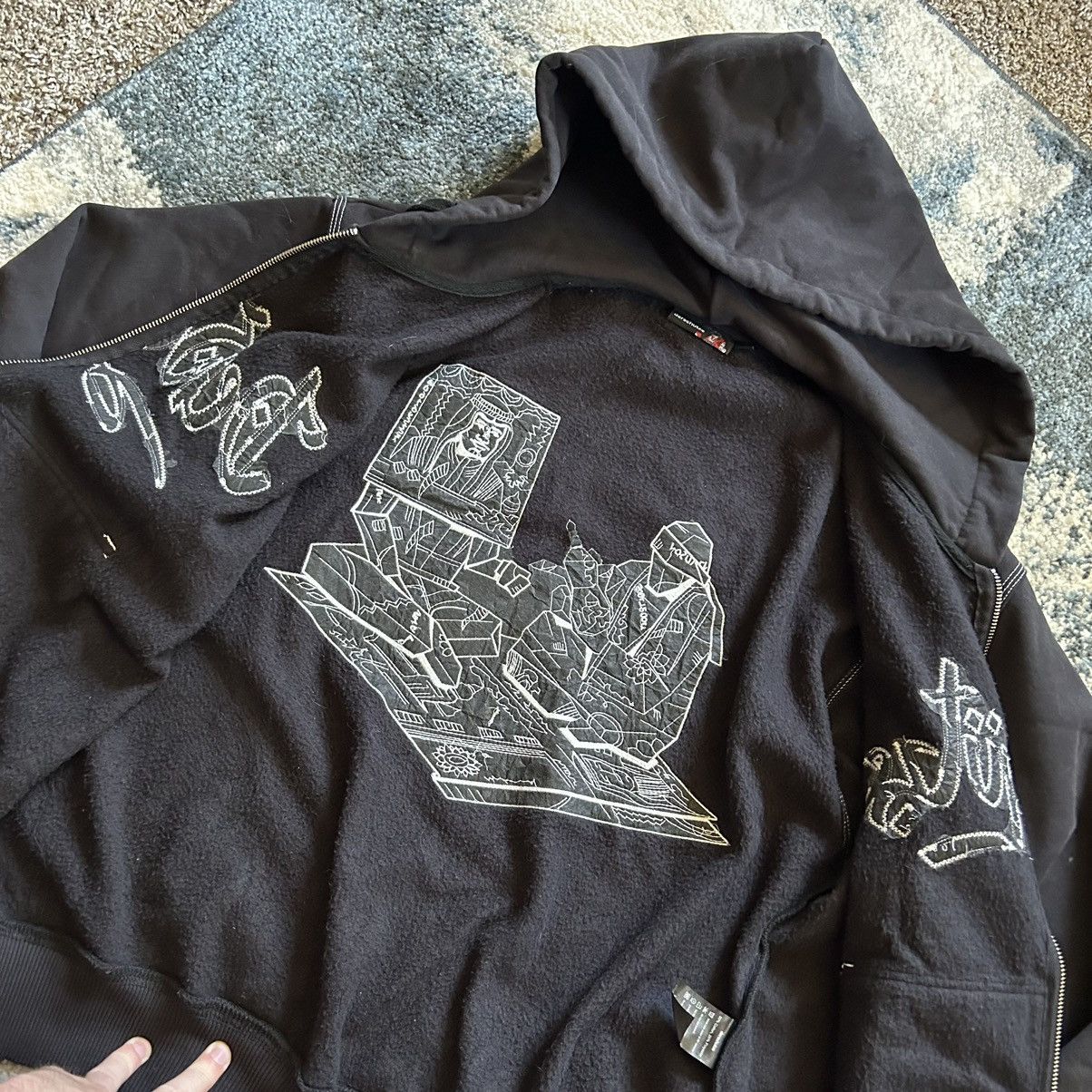 Derschutze ORiGAMi RiYAL ZiP UP HOODiE SWEATSHiRT YKK SAUDi ARABiA UAE Size US M / EU 48-50 / 2 - 4 Thumbnail