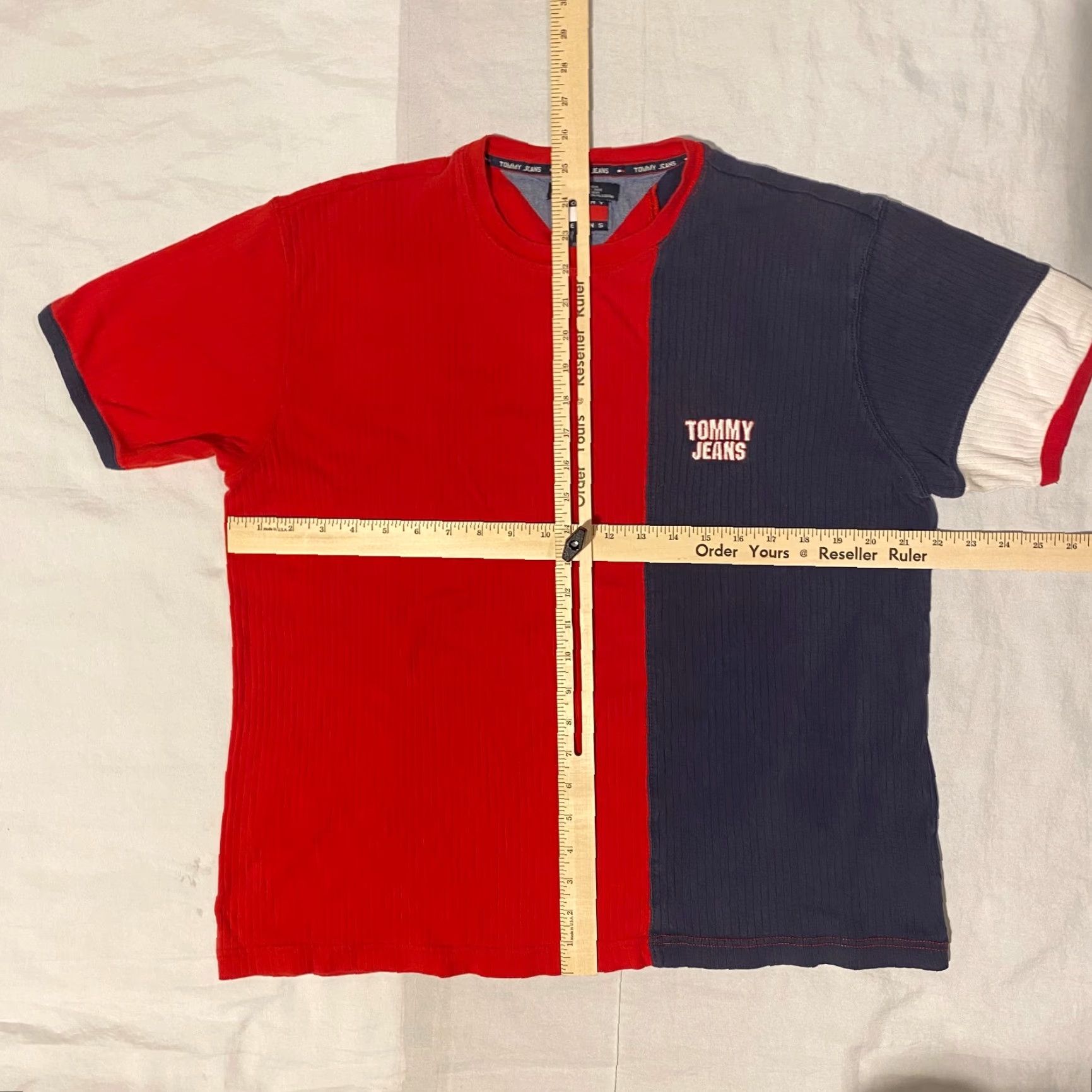 Tommy Hilfiger VINTAGE Tommy Hilfiger Tommy Jeans T-Shirt Shirt Men M Red Logo Crew Neck Short Sleeve Multi-Season Cotton Size US M / EU 48-50 / 2 - 3 Thumbnail