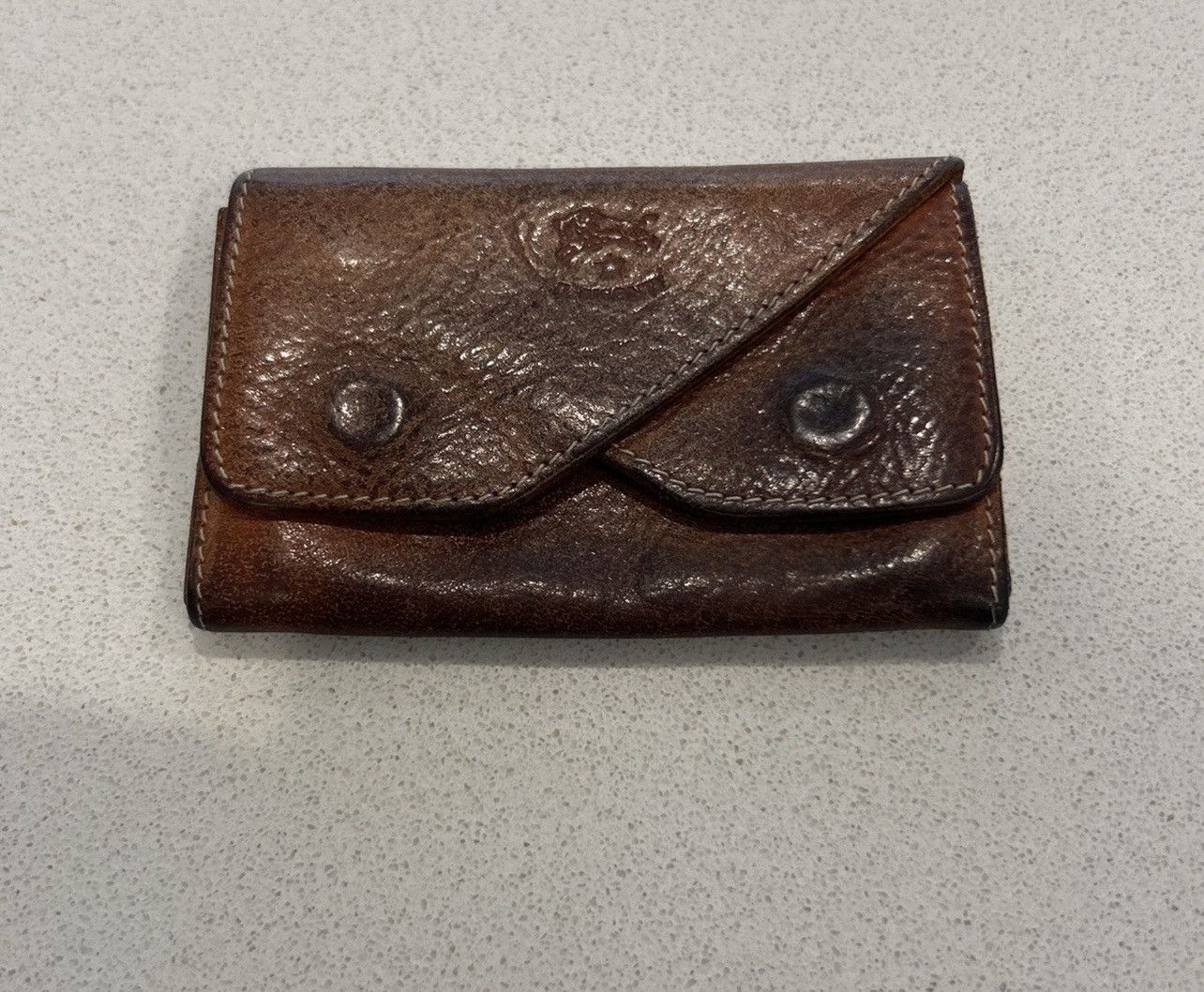 Il Bisonte Italian Leather Brown Coin, Card, Bills, Multi-Pocket Wallet Size ONE SIZE - 1 Thumbnail