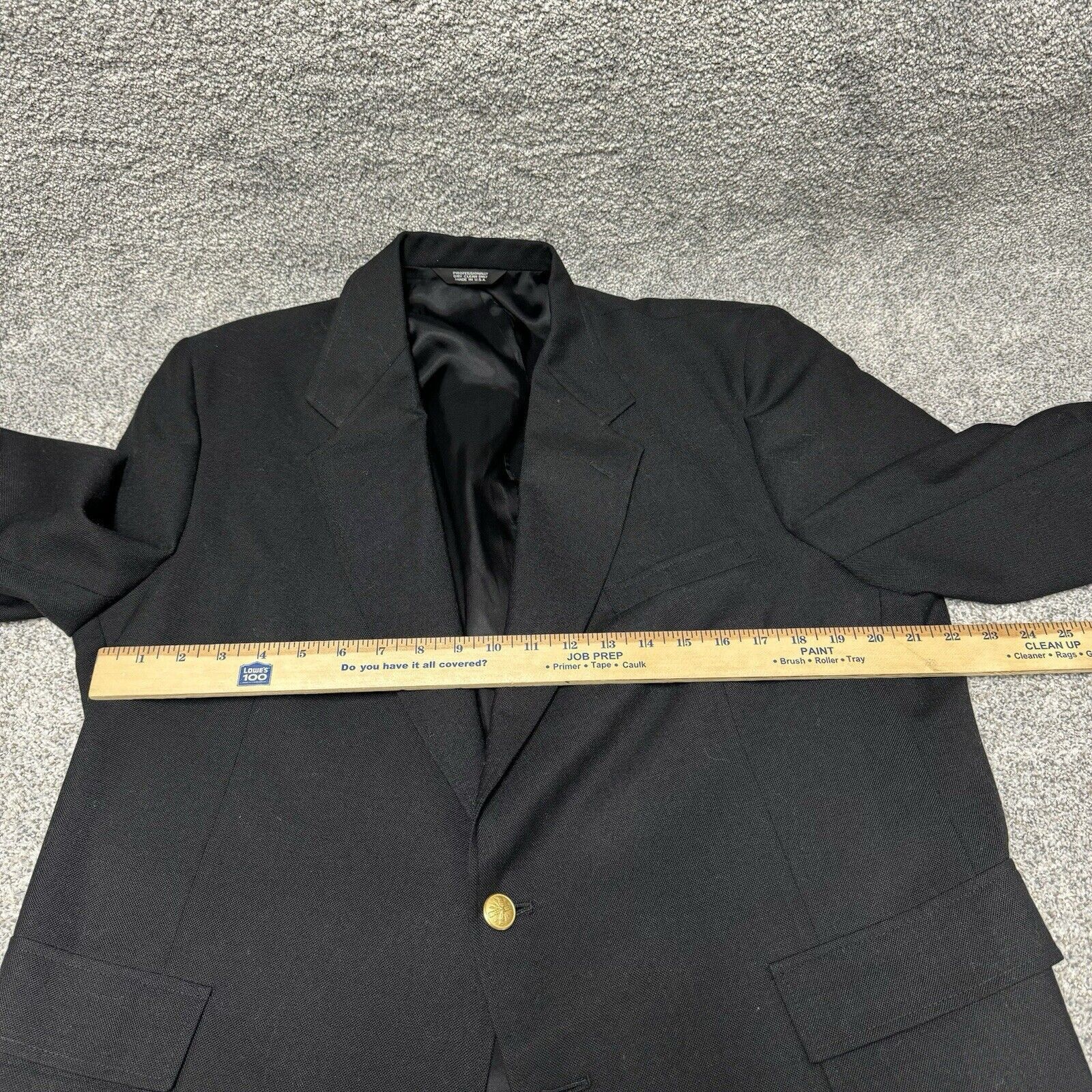Other Vintage Mens Blazer 44 Gold Buttons Classic Tailored Office Size 44R - 12 Thumbnail
