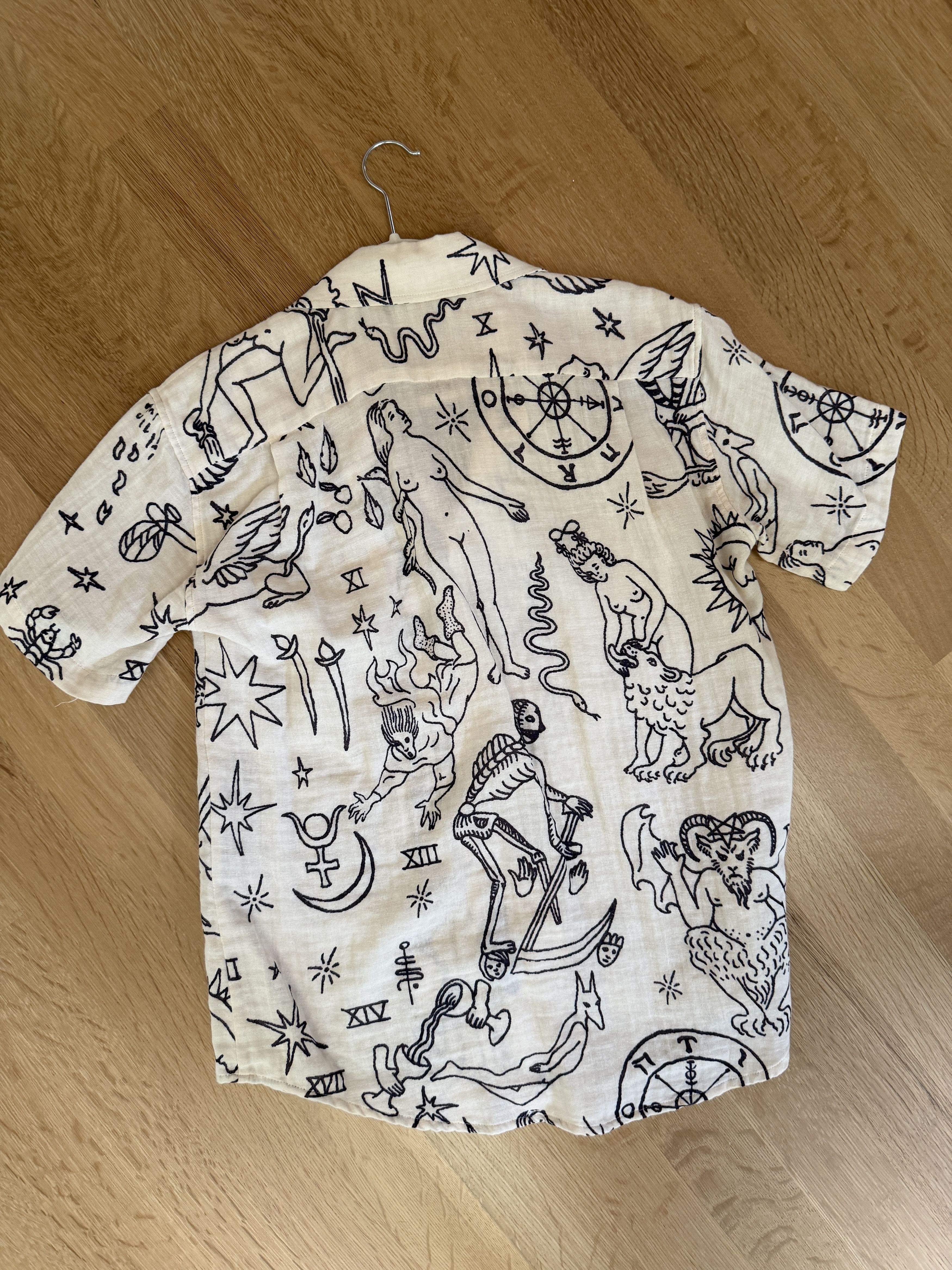 The Elder Statesman Elder Statesman Printed Short Sleeve Button Down Size US S / EU 44-46 / 1 - 3 Thumbnail