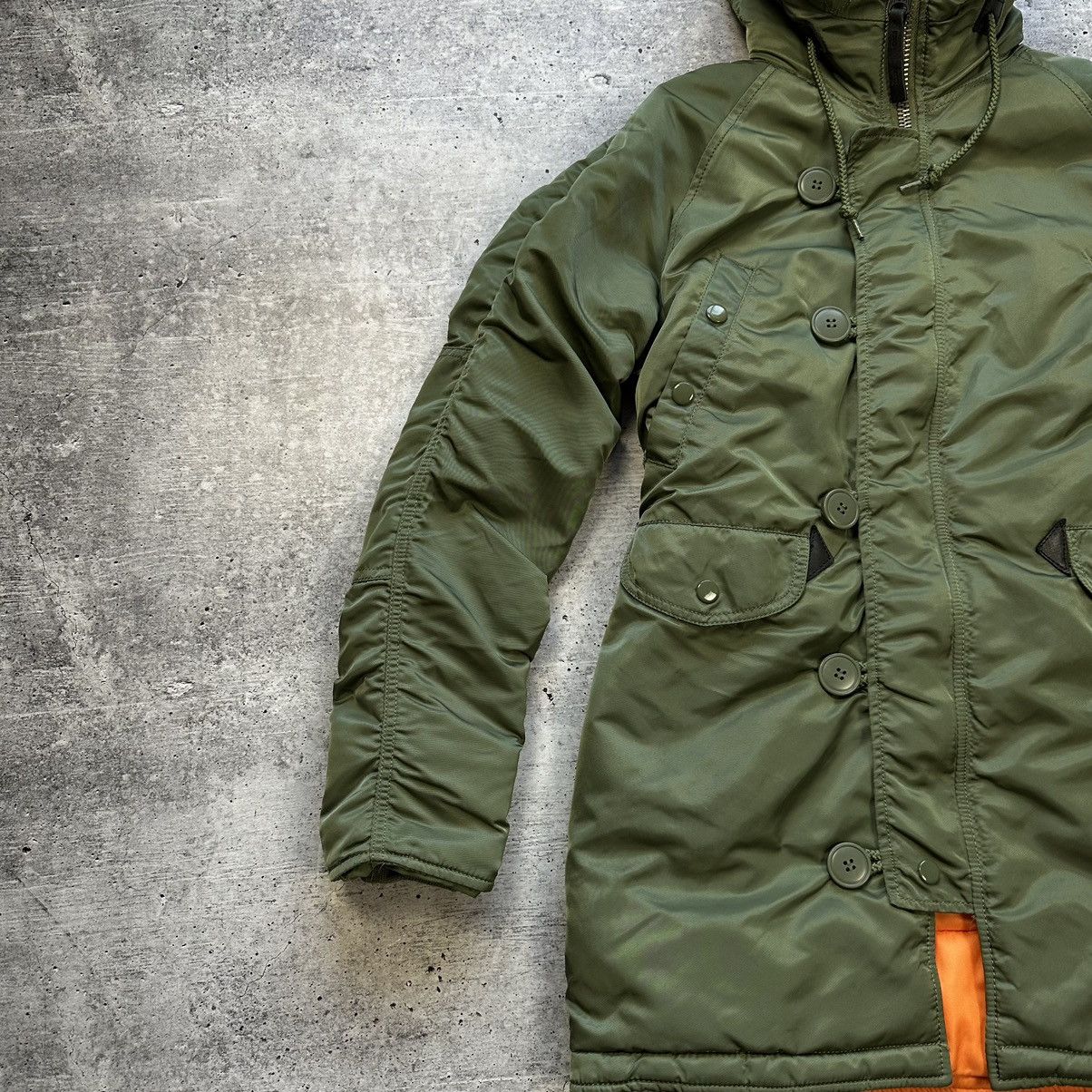 Alpha Industries × Vintage Alpha Industries N3B VF 59 Parka Jacket Sage Green Size XS Size XS / US 0-2 / IT 36-38 - 2 Thumbnail