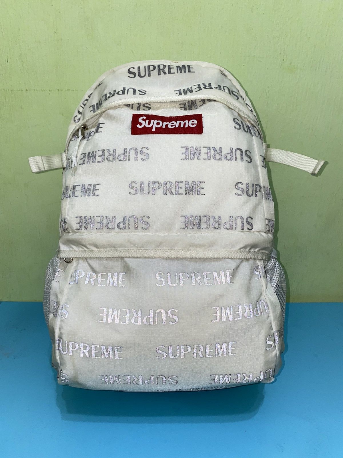 Supreme Supreme FW 16 3M Reflective Repeat Backpack Size ONE SIZE - 2 Thumbnail