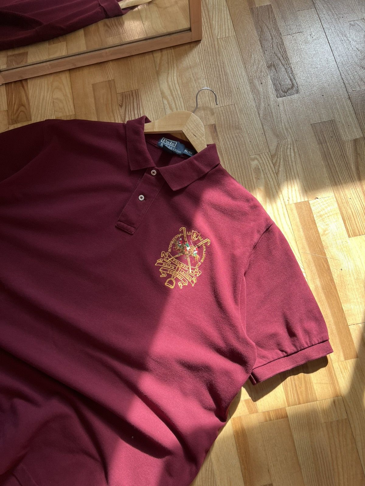 Polo Ralph Lauren Vintage Ralph Lauren Polo XL – Rare Crest Logo Rugby Style Size US XL / EU 56 / 4 - 3 Thumbnail