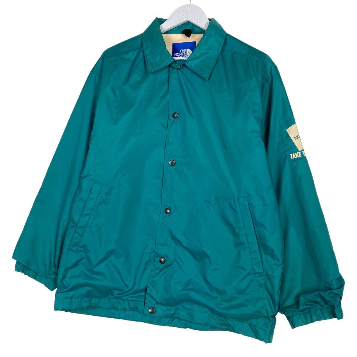 Nanamica × The North Face × Vintage 💥VINTAGE THE NORTH FACE SNAP WINDBREAKER BLUE LABEL JACKET Size US M / EU 48-50 / 2 - 3 Thumbnail