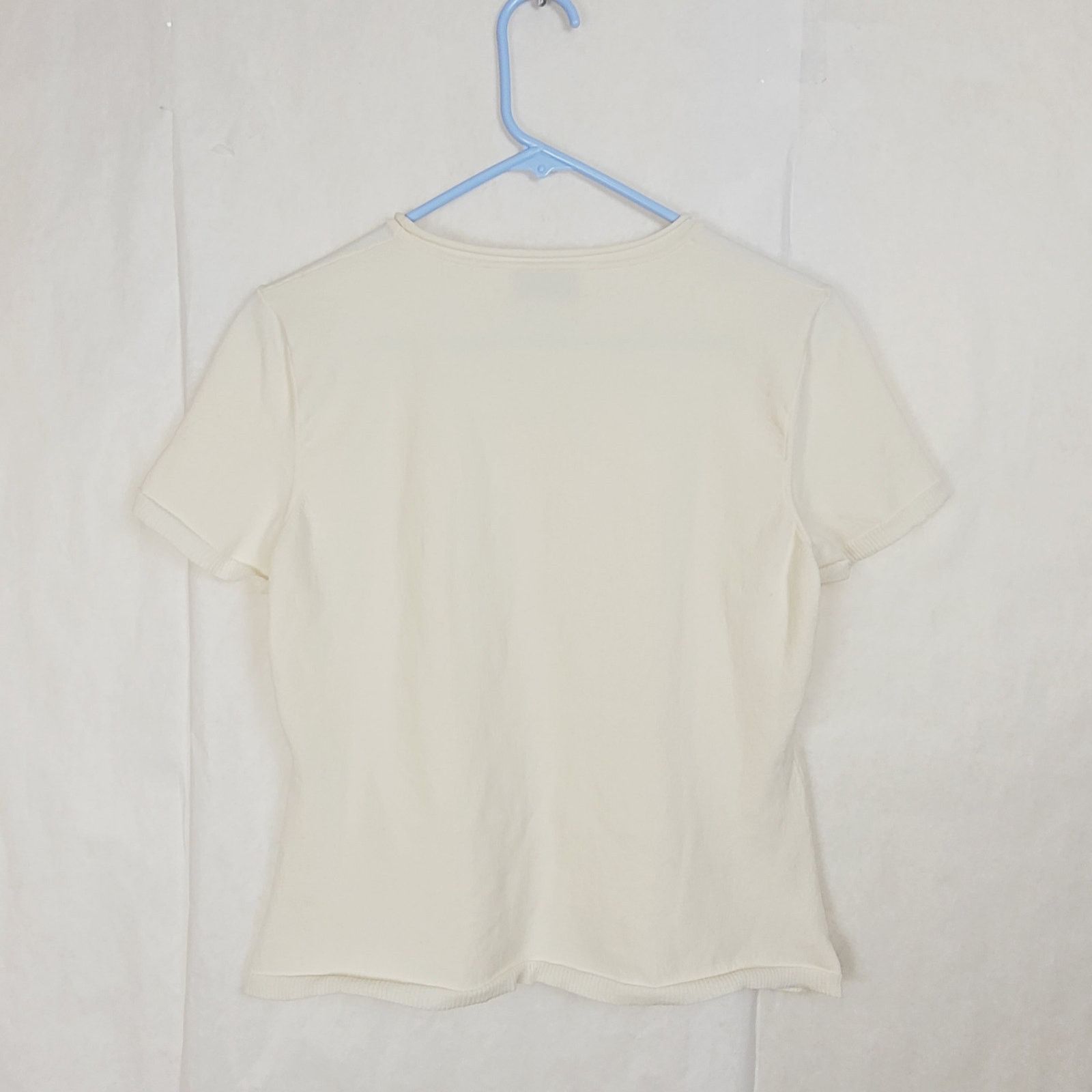 Other High Sport Nat ivory cotton blend jacquard knit top size L Size L / US 10 / IT 46 - 2 Thumbnail